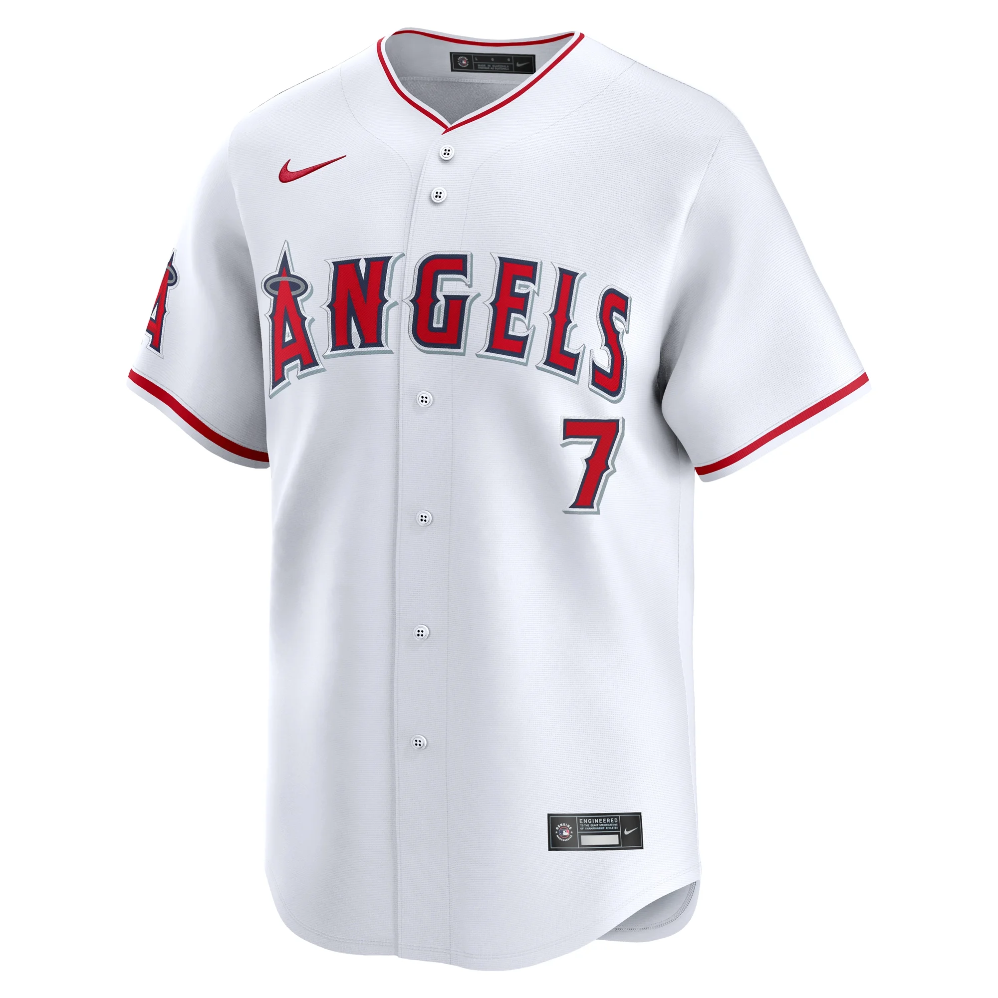 Men's Nike Jo Adell White Los Angeles Angels Home Limited Player Jersey