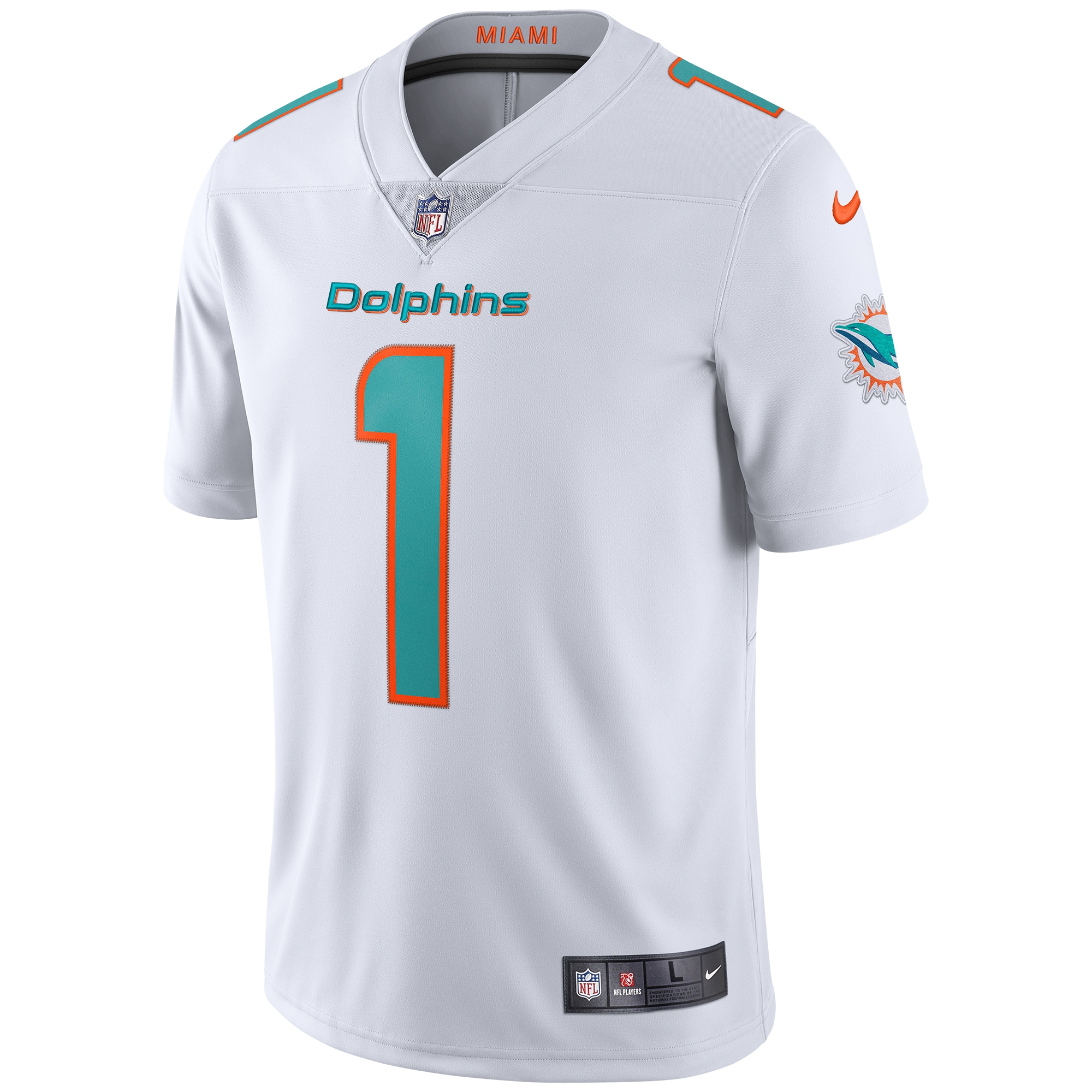 Tua Tagovailoa Miami Dolphins Nike Vapor Limited Jersey - White