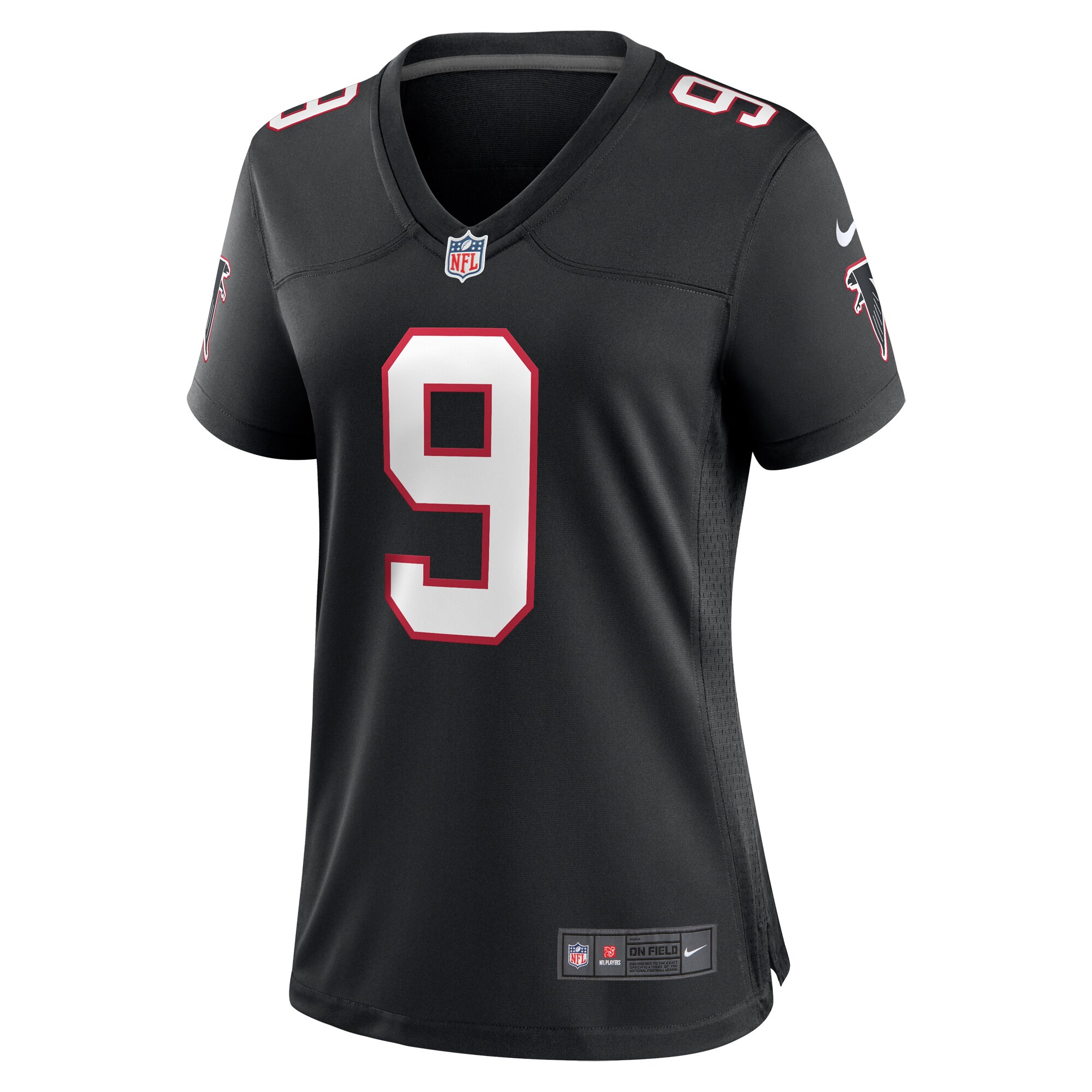 Michael Penix Jr. Atlanta Falcons Nike Women's Throwback Game Jersey -  Black