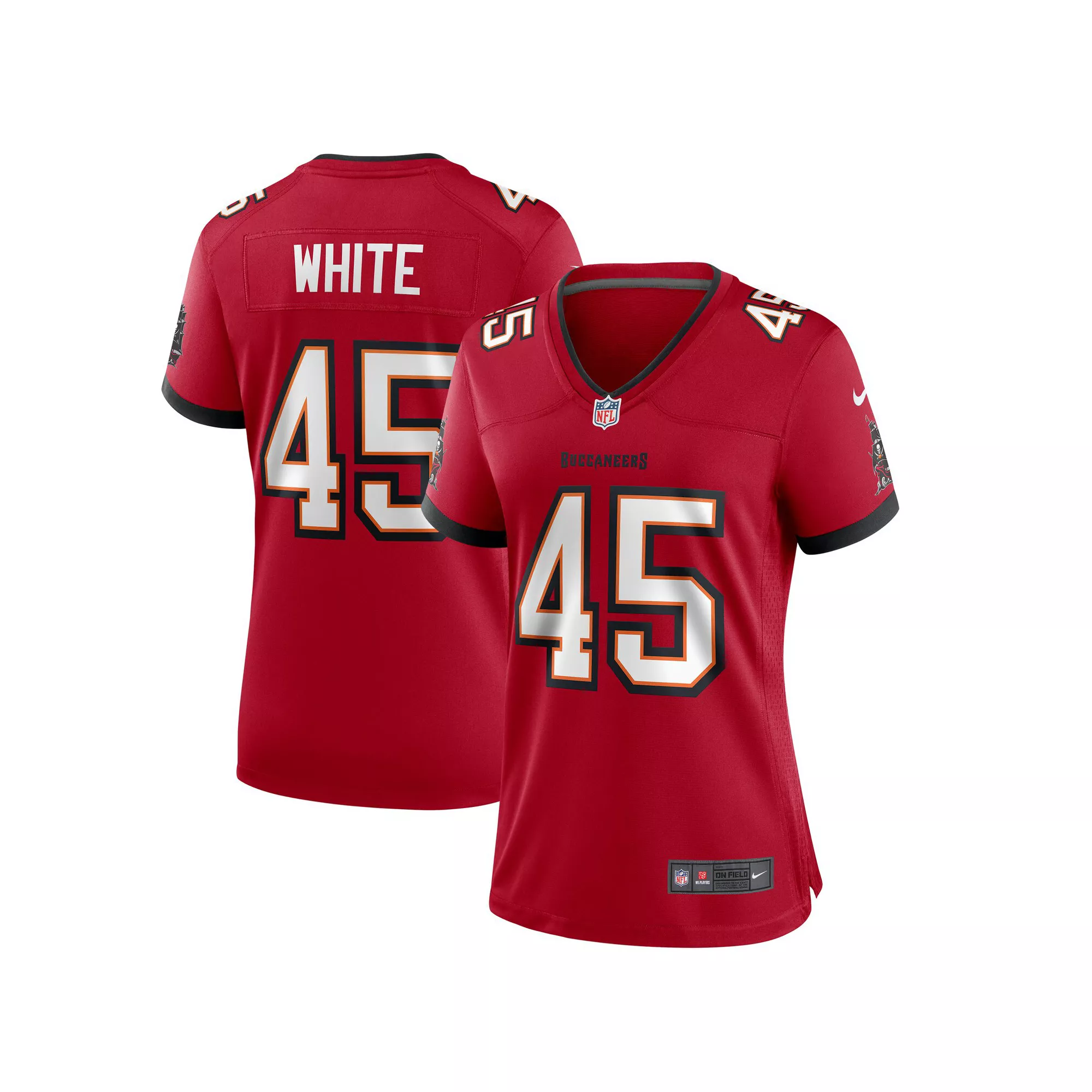 Women's Nike Devin White Red Tampa Bay Buccaneers Game Player Jersey