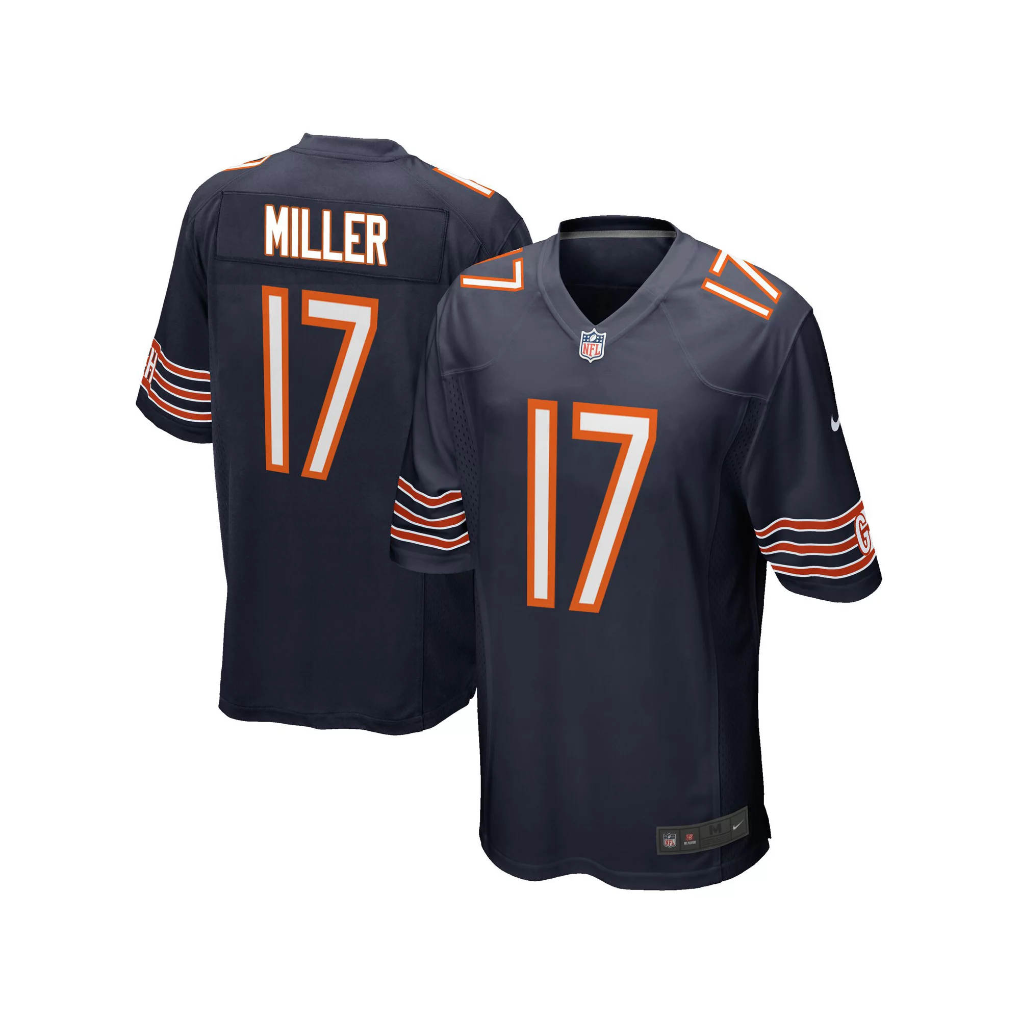 Men's Nike Anthony Miller Navy Chicago Bears Game Jersey