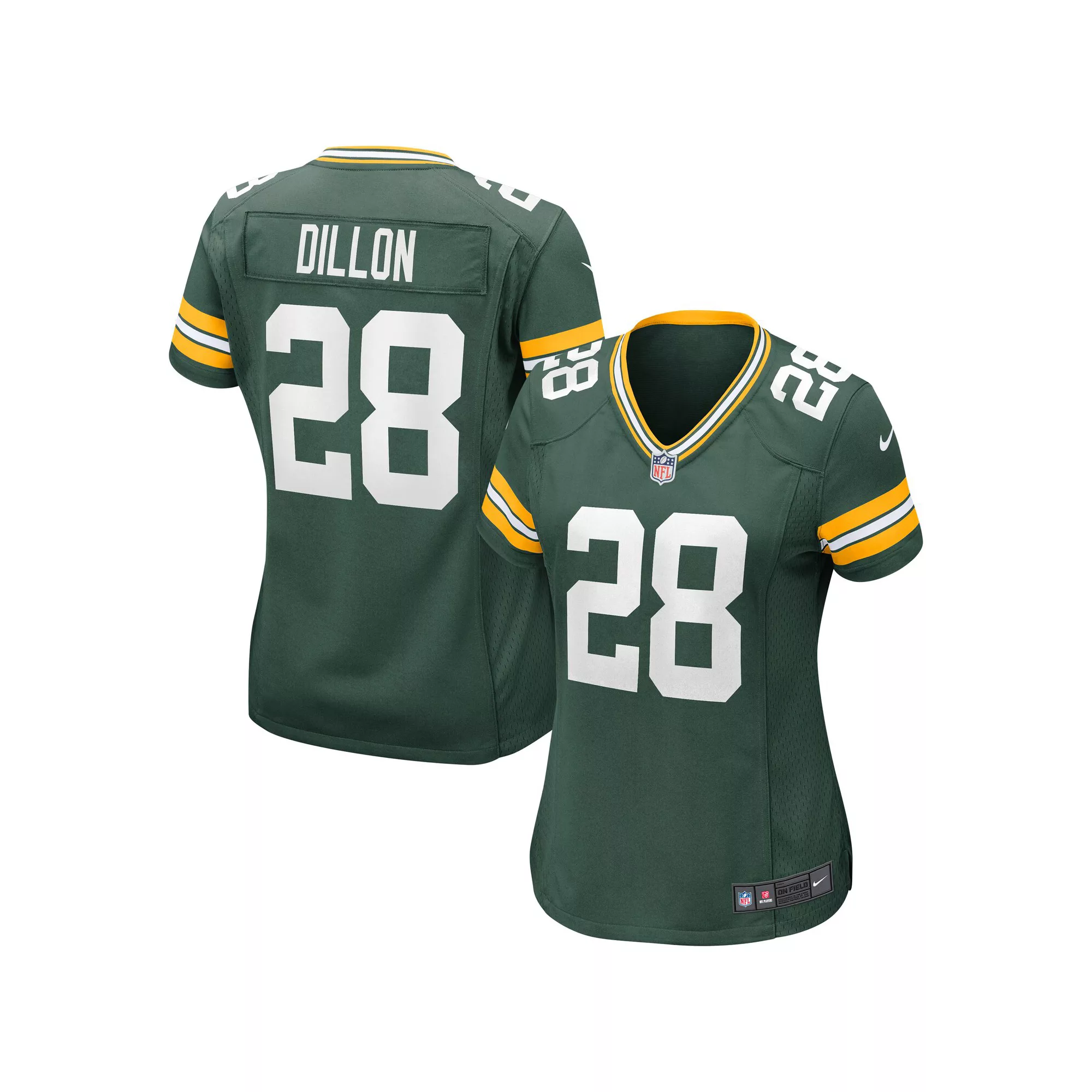 Women's Nike AJ Dillon Green Green Bay Packers Game Jersey
