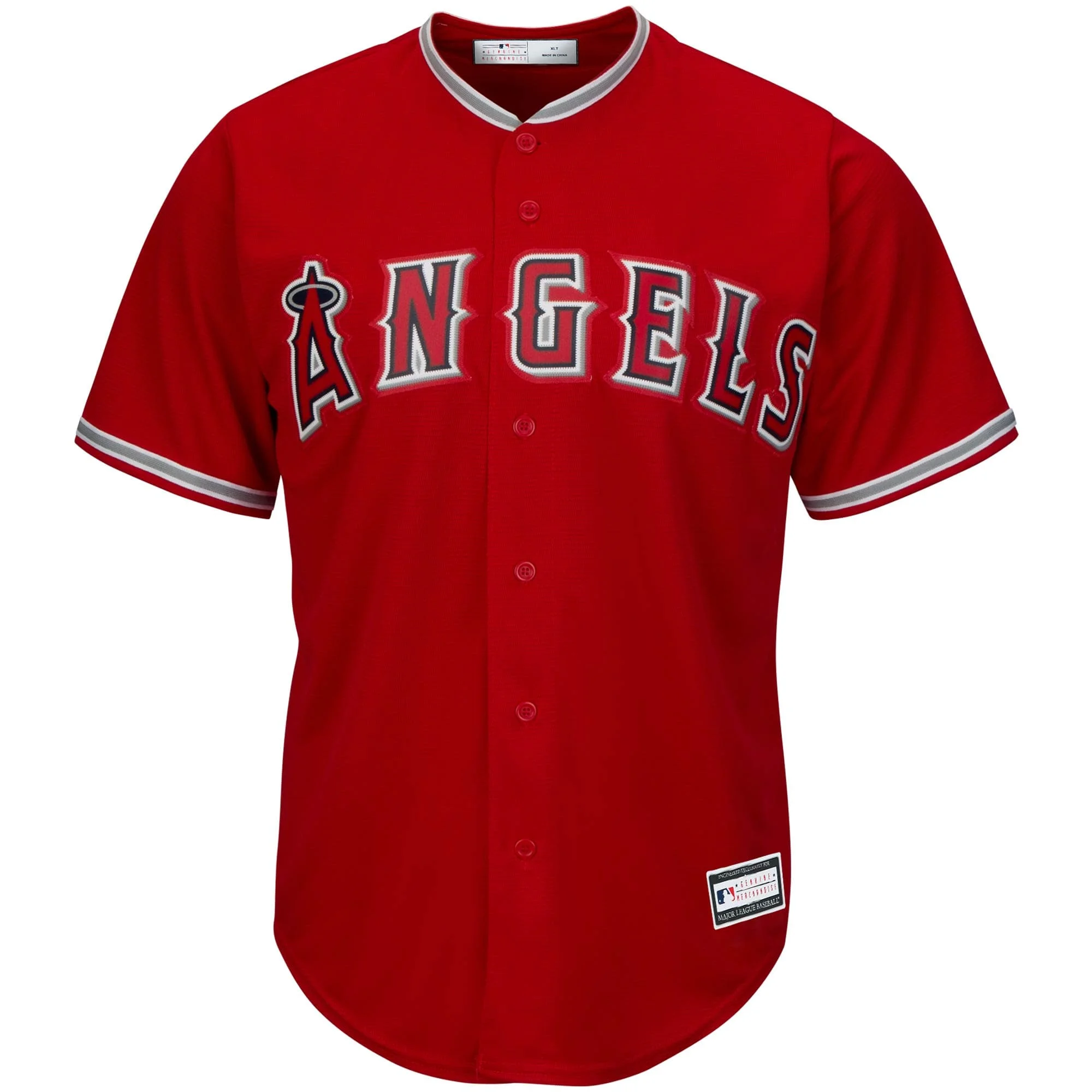 Men's Mike Trout Red Los Angeles Angels Big & Tall Replica Player Jersey