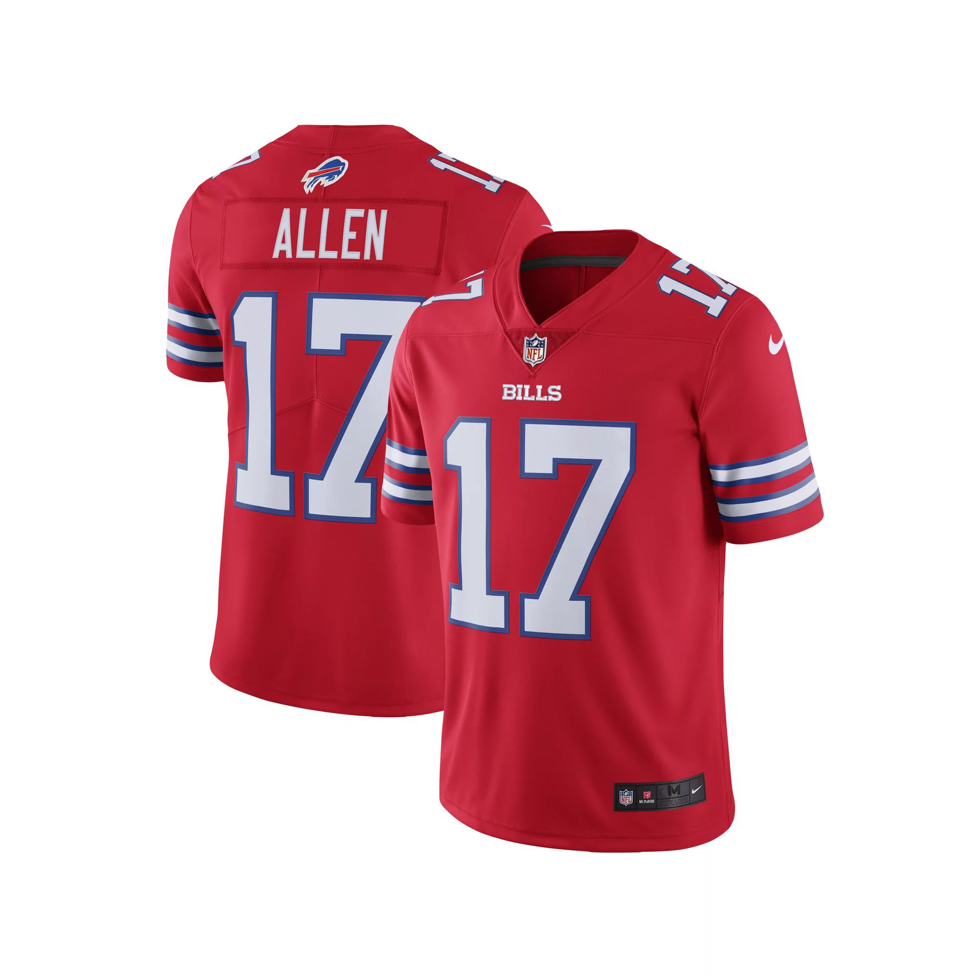 Men's Nike Josh Allen Red Buffalo Bills Color Rush Vapor Limited Jersey