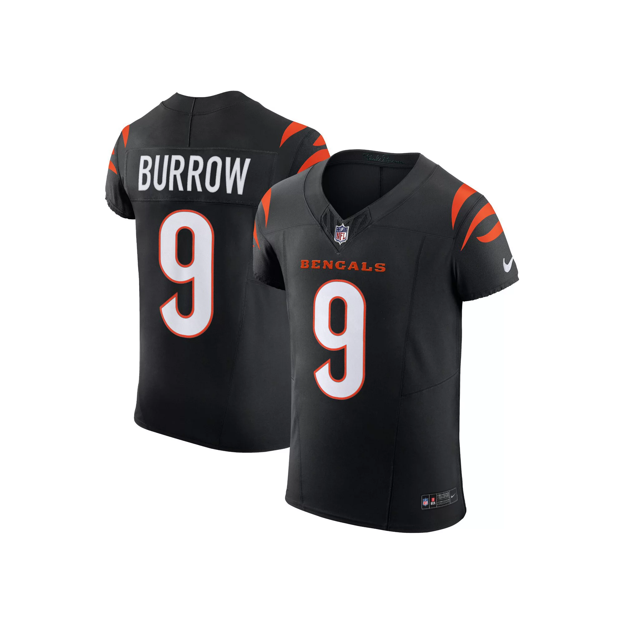 Men's Nike Joe Burrow Black Cincinnati Bengals Vapor F.U.S.E. Elite Jersey