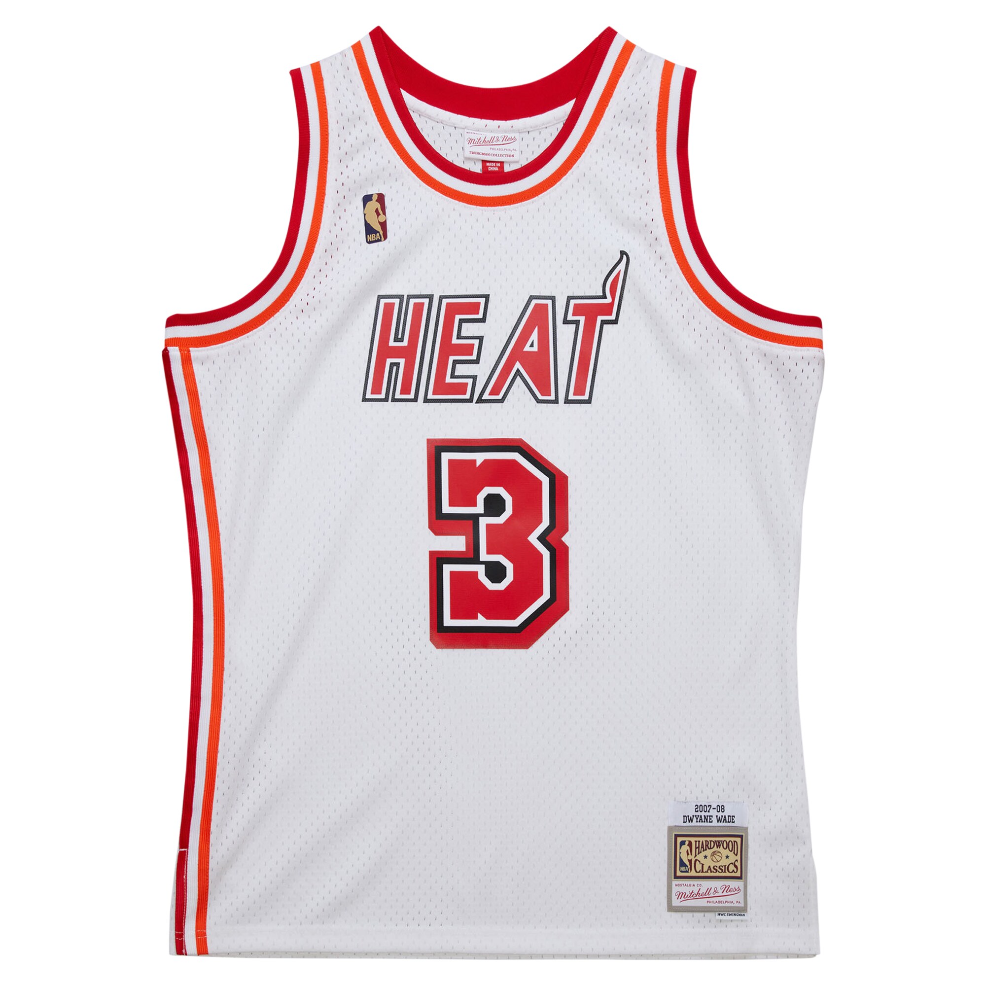 Dwyane Wade Miami Heat Mitchell & Ness 2007/08 Hardwood Classics Swingman Jersey - White