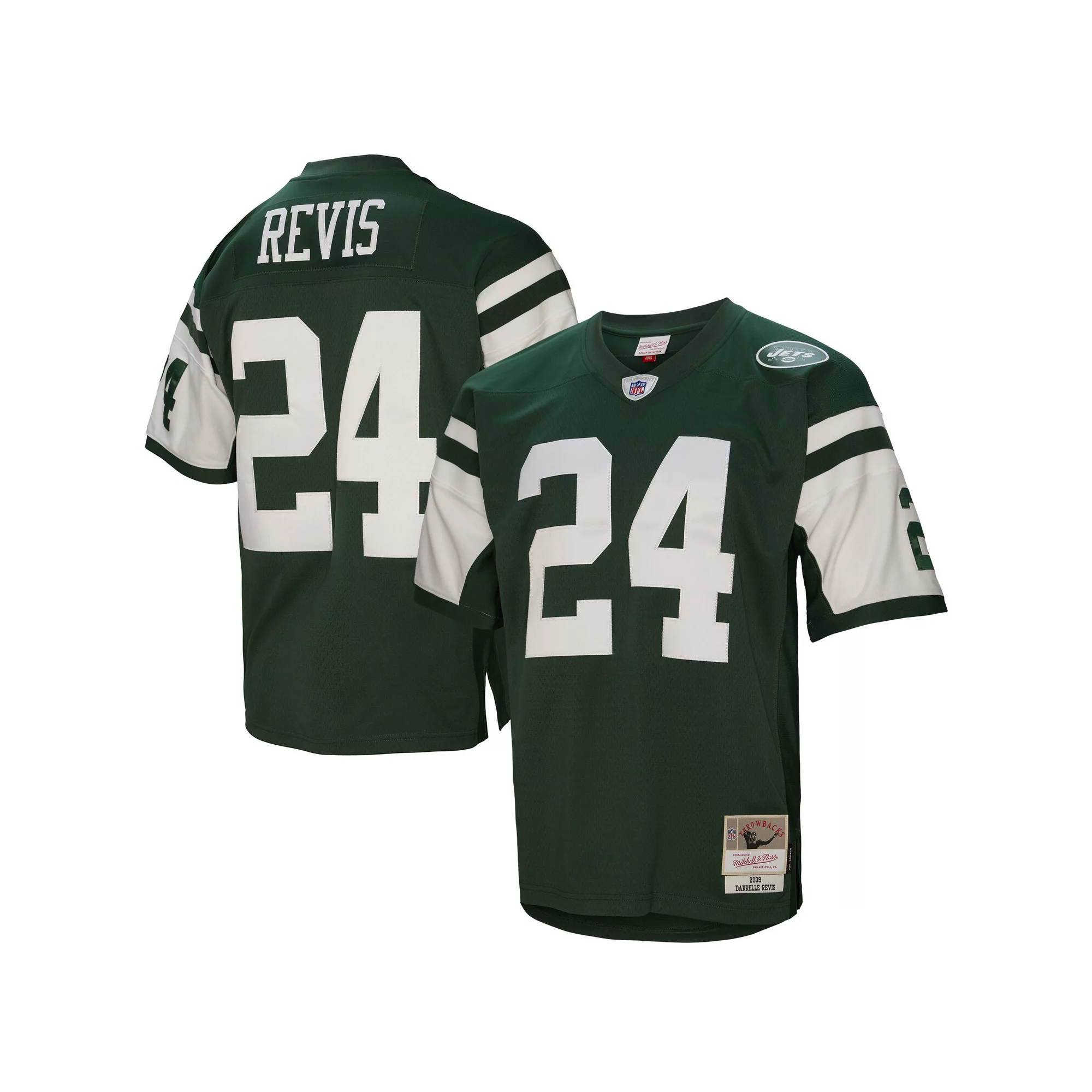 Men's Mitchell & Ness Darrelle Revis Green New York Jets 2009 Legacy Retired Player Jersey
