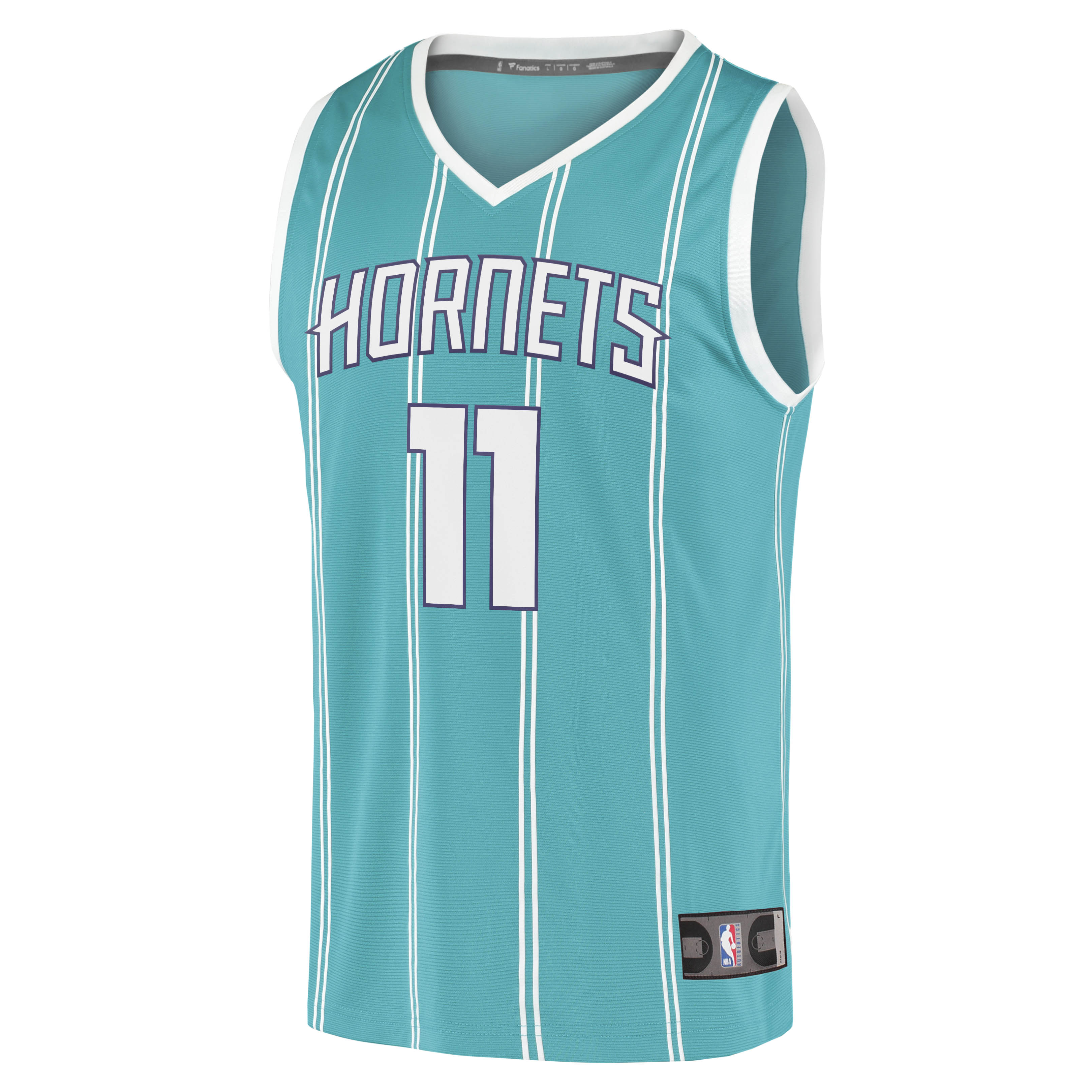 Men's Fanatics Cody Martin Teal Charlotte Hornets Fast Break Replica Jersey - Icon Edition
