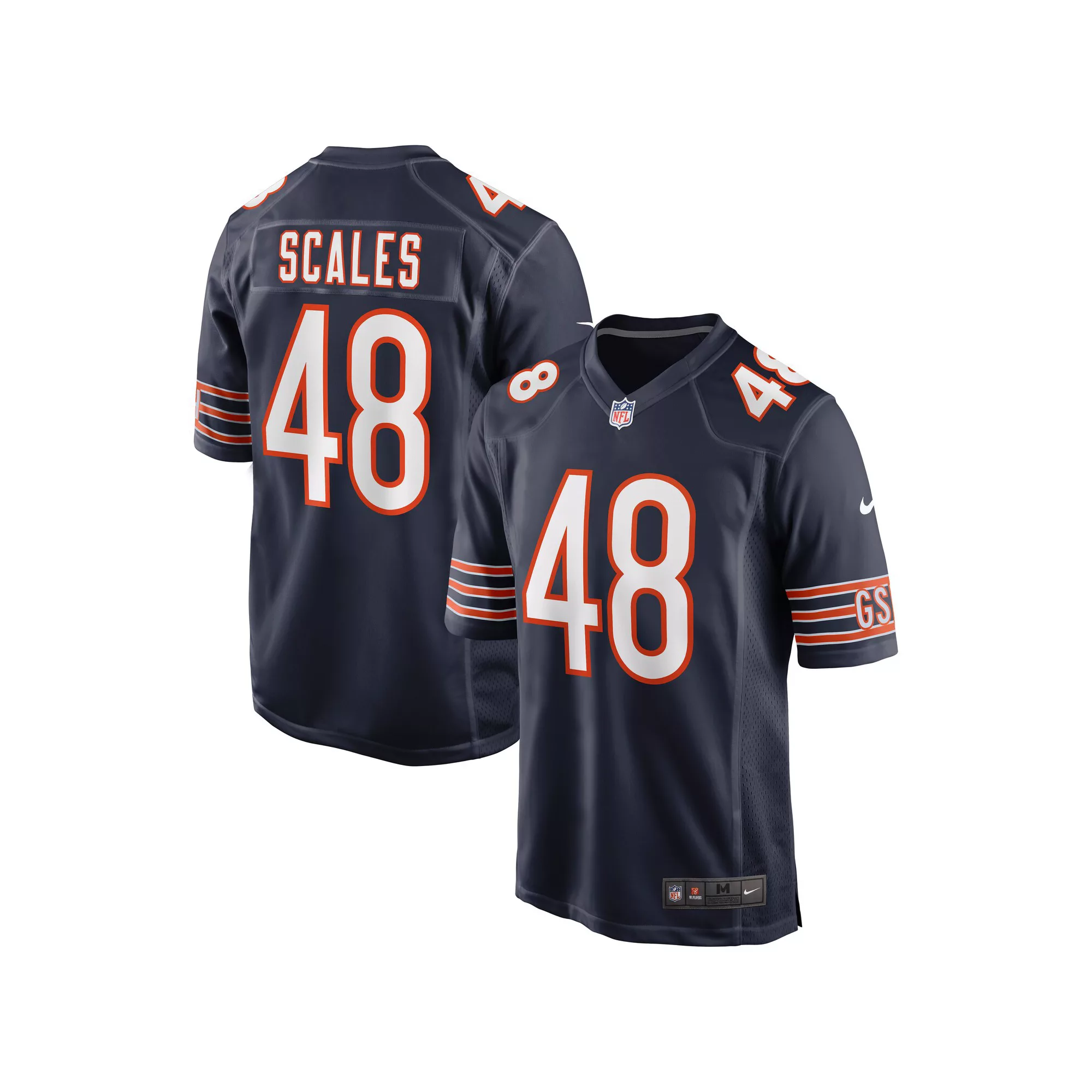 Men's Nike Patrick Scales Navy Chicago Bears Game Jersey