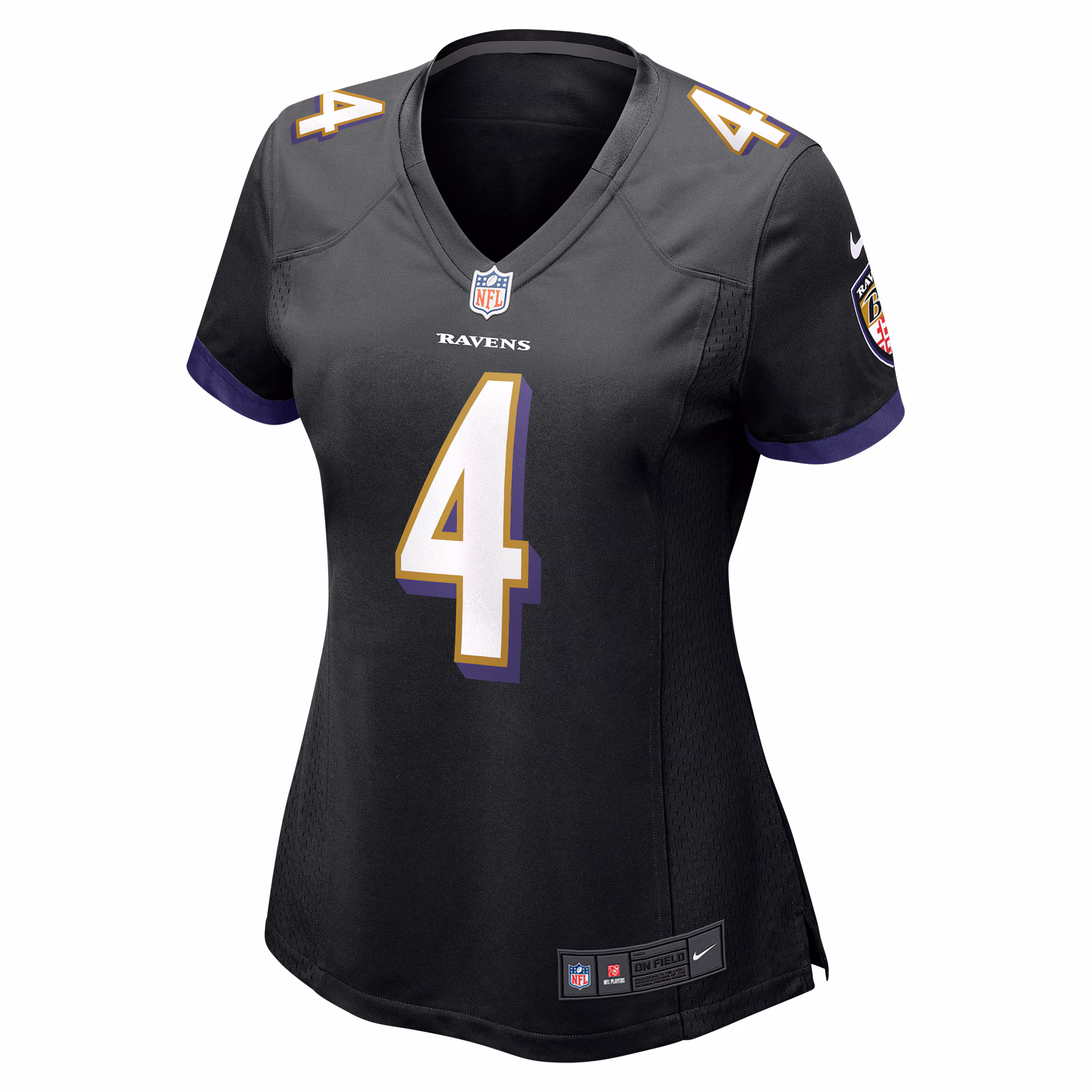 Zay Flowers Baltimore Ravens Nike Women's Team Game Jersey - Black
