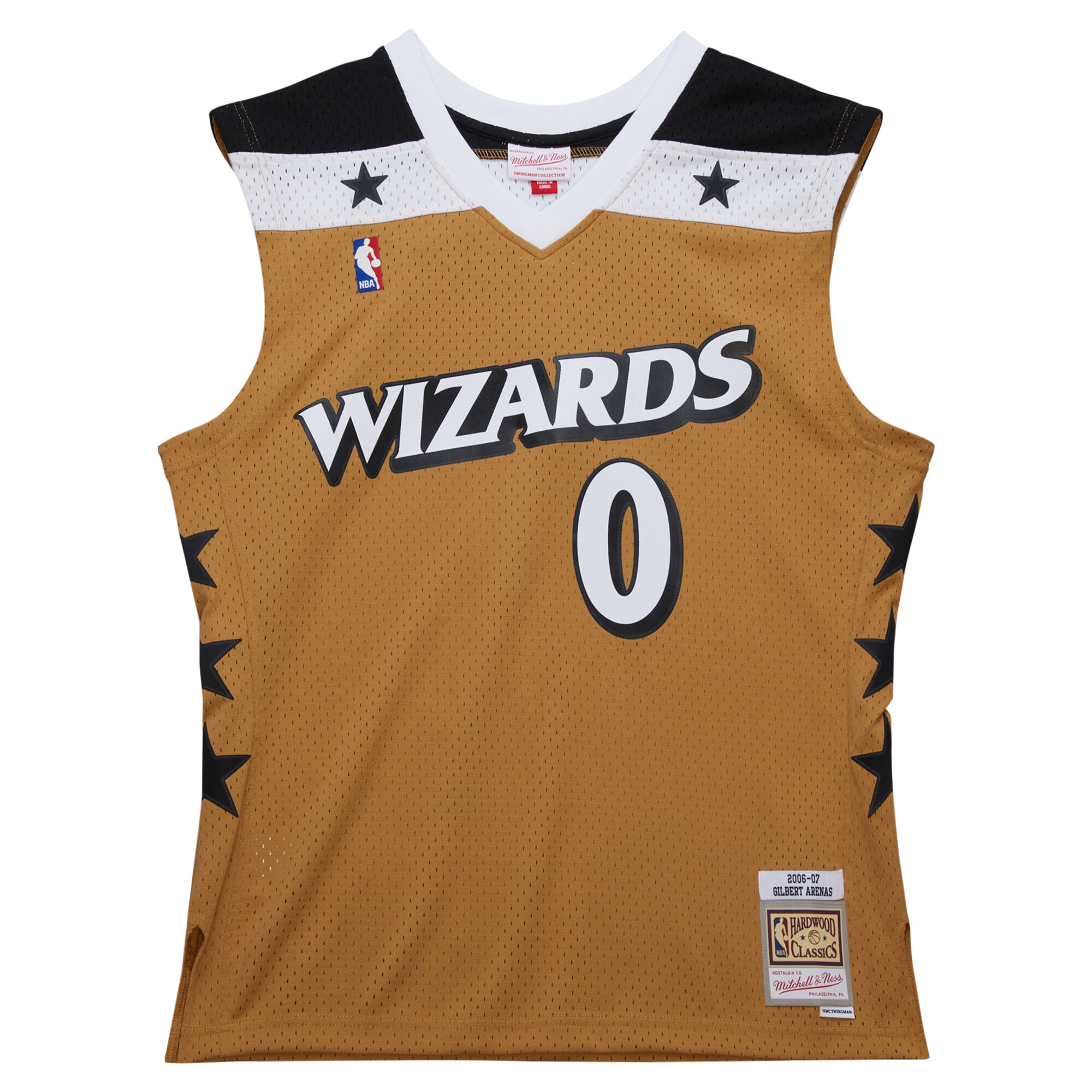Gilbert Arenas Washington Wizards Mitchell & Ness 2006/07 Hardwood Classics Swingman Jersey - Gold