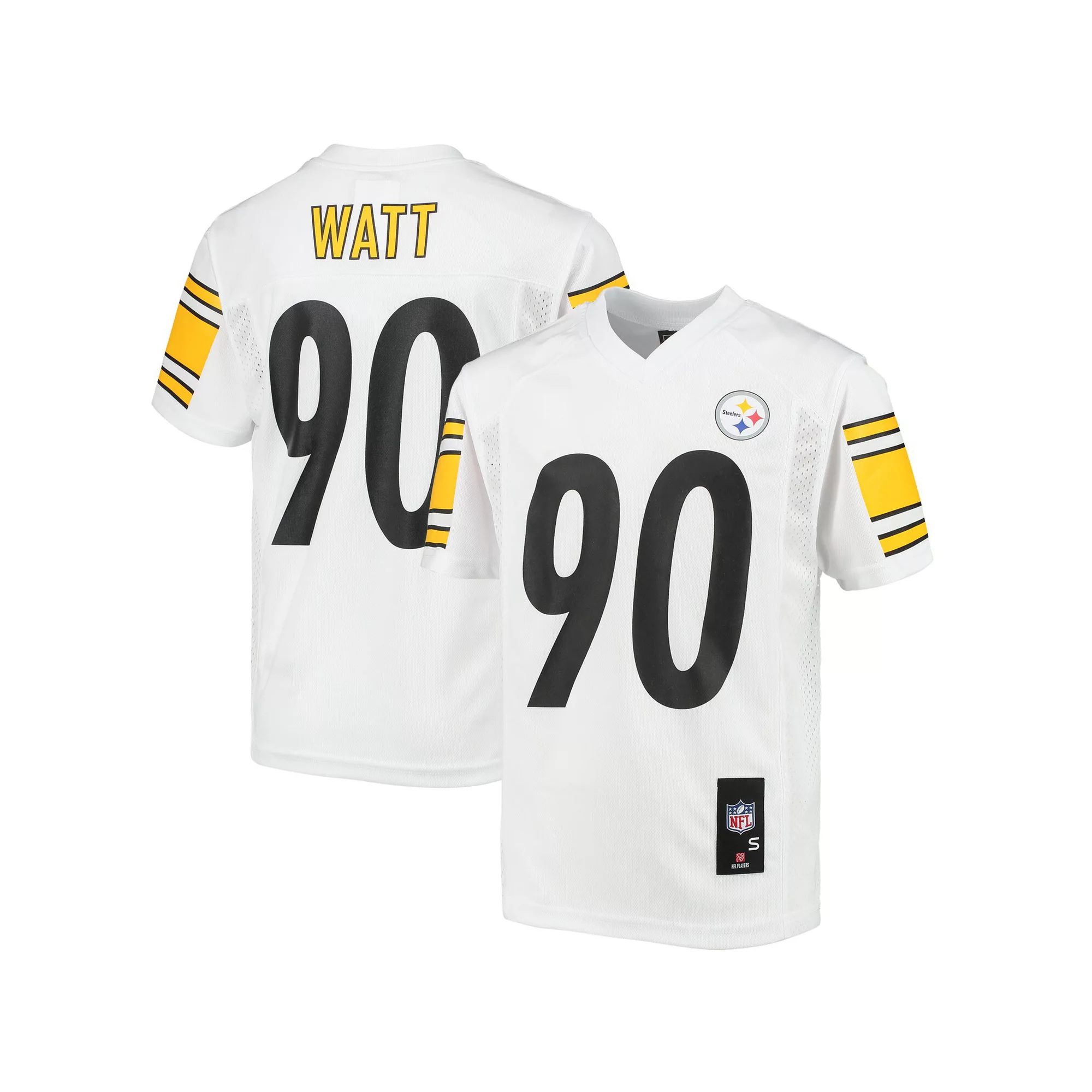 Youth T.J. Watt White Pittsburgh Steelers Replica Player Jersey