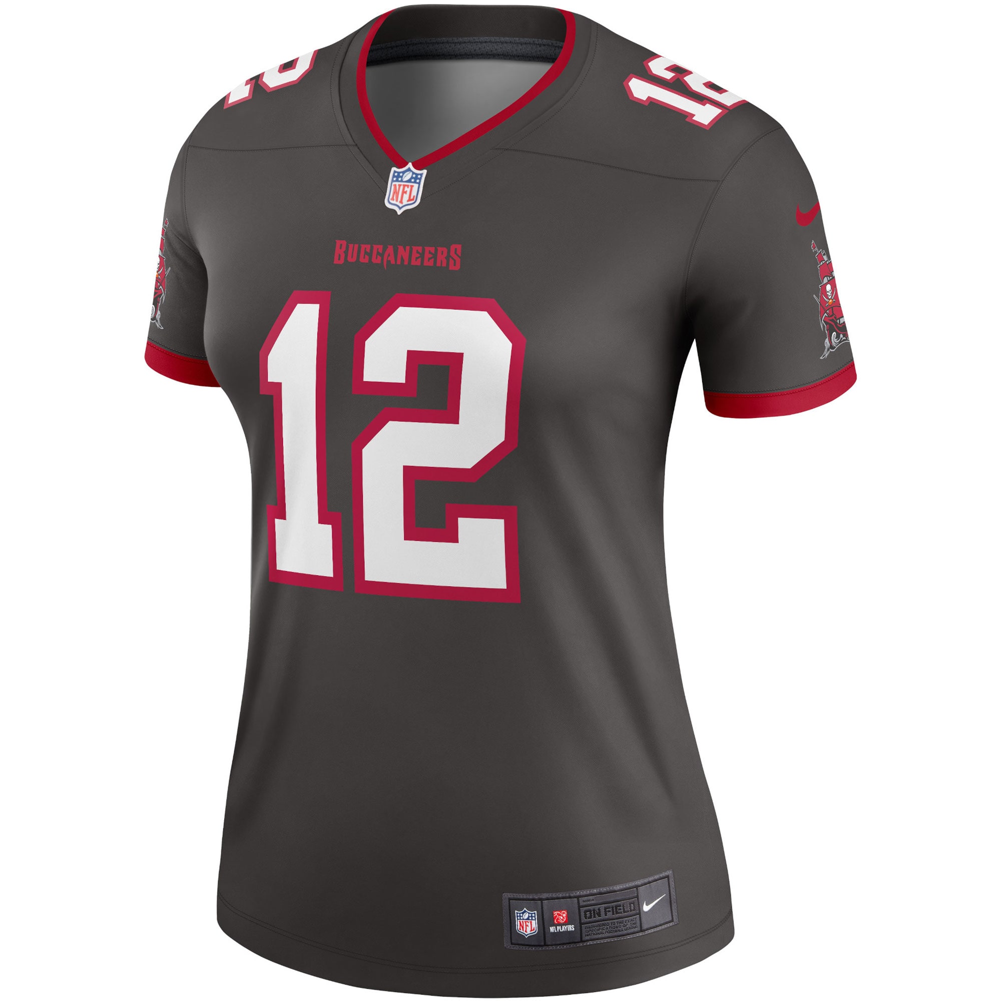 Tom Brady Tampa Bay Buccaneers Nike Women's Alternate Legend Jersey - Pewter