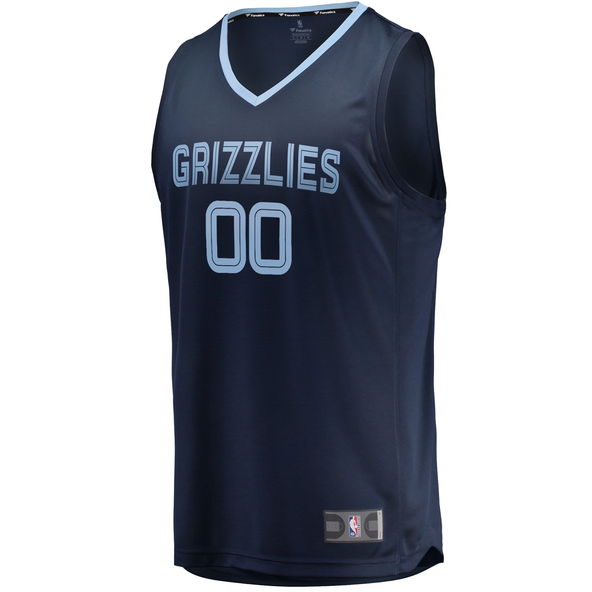 Men's Fanatics Navy Memphis Grizzlies Ziaire Williams Fast Break Replica Jersey - Icon Edition