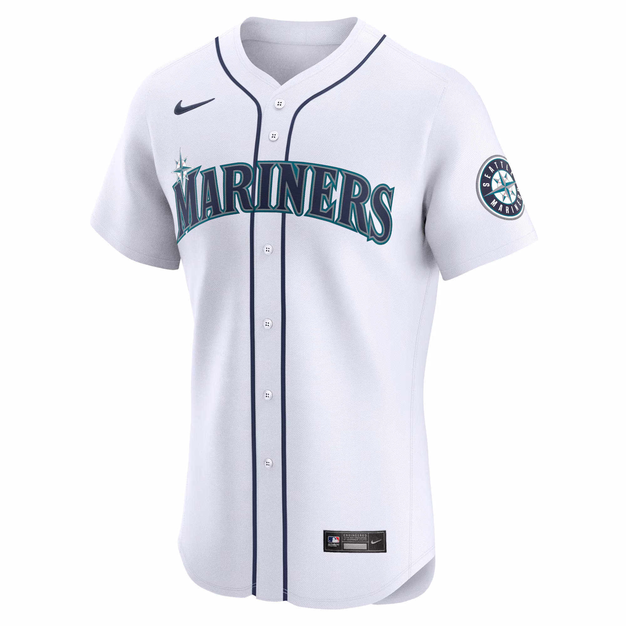 Seattle Mariners Nike Home Elite Jersey - White