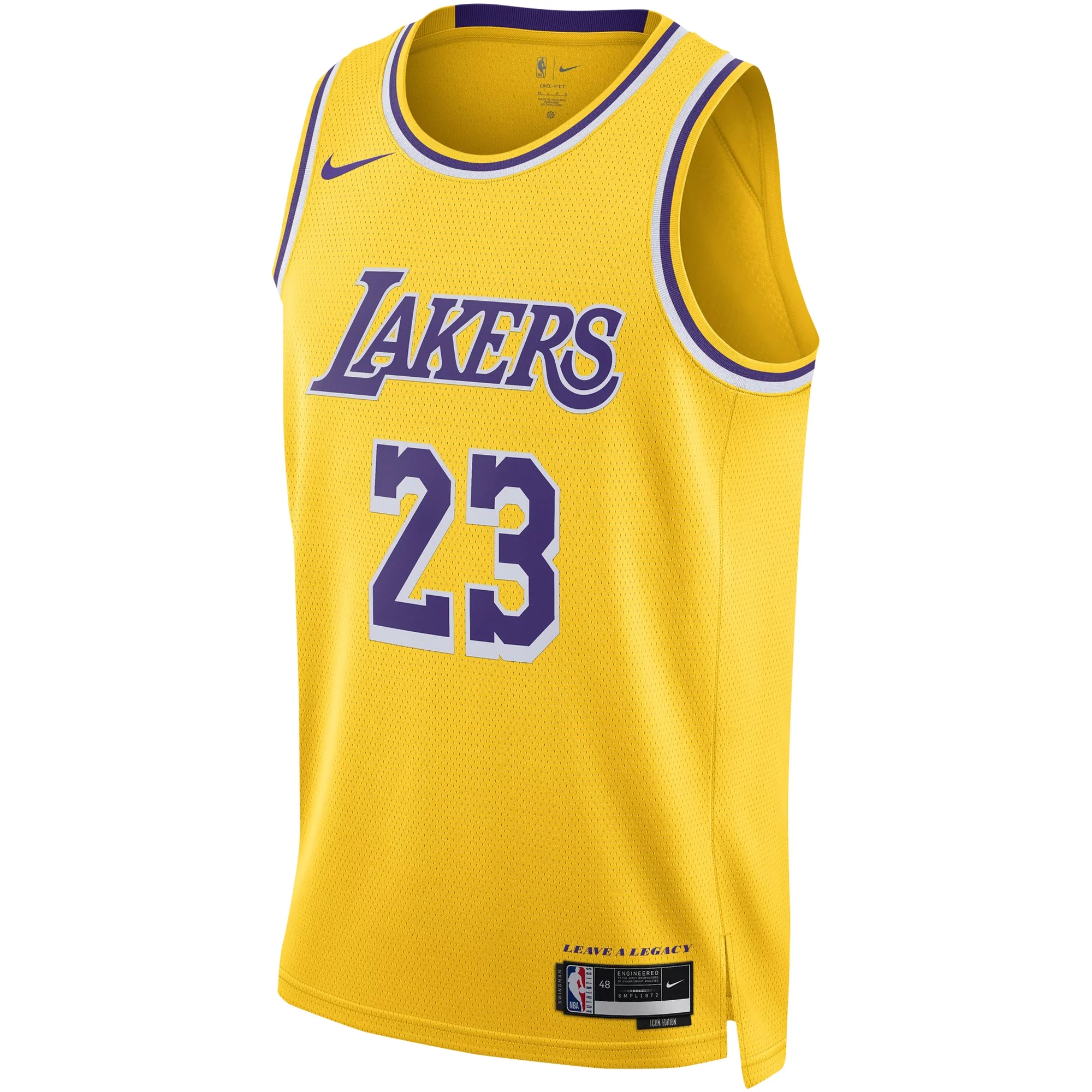 Unisex Nike LeBron James Gold Los Angeles Lakers Swingman Jersey - Icon Edition