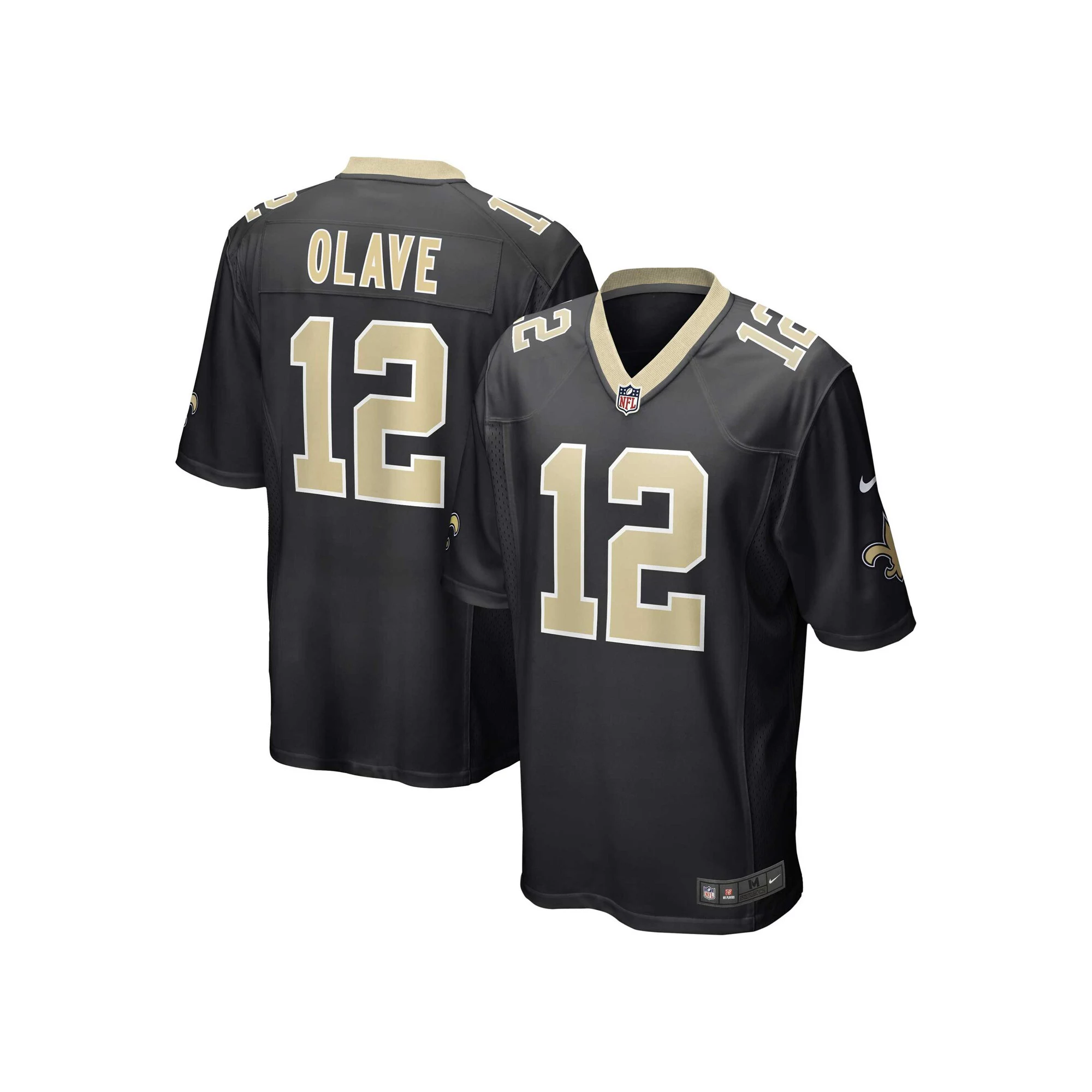 Men's Nike Chris Olave Black New Orleans Saints Game Jersey