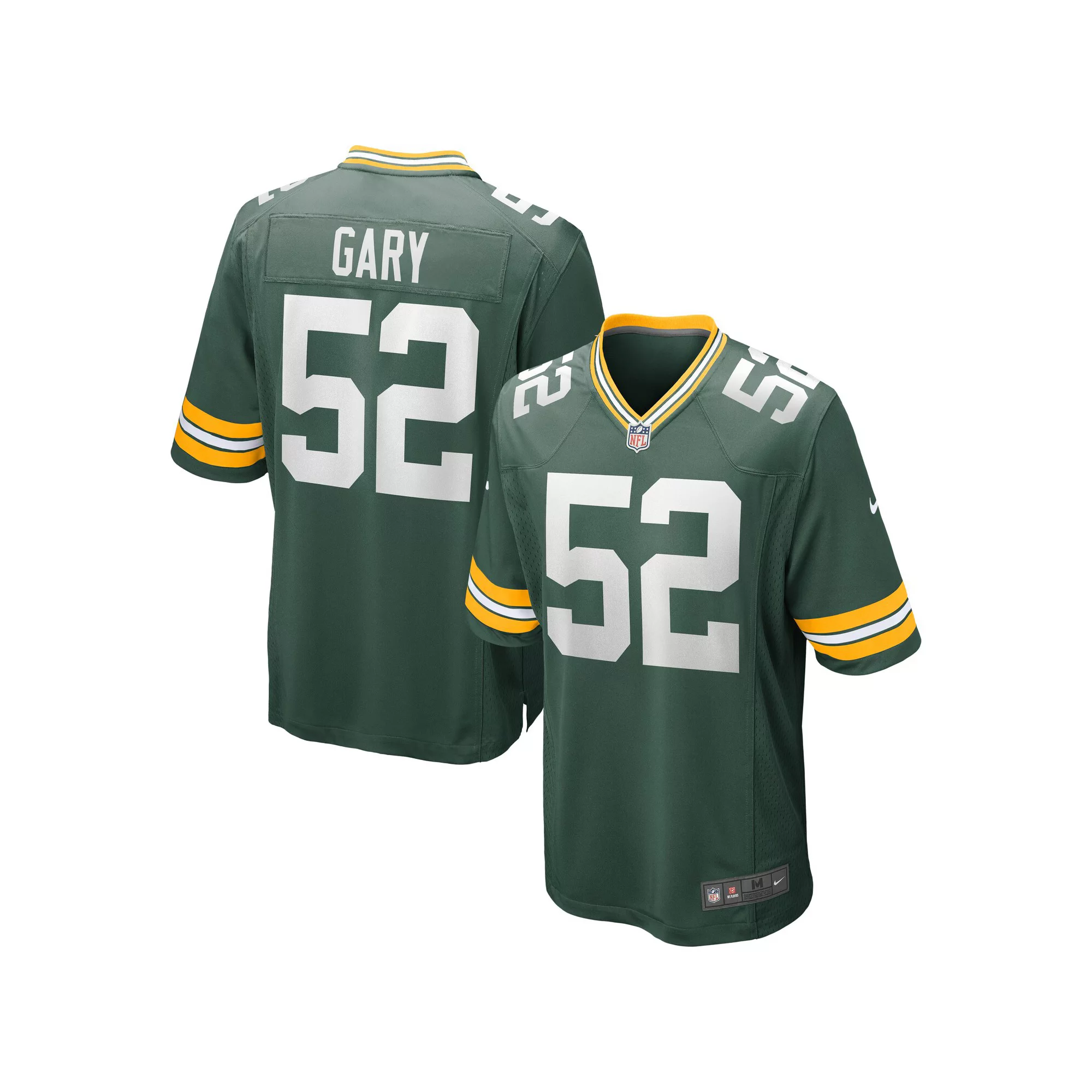 Men's Nike Rashan Gary Green Green Bay Packers Game Jersey