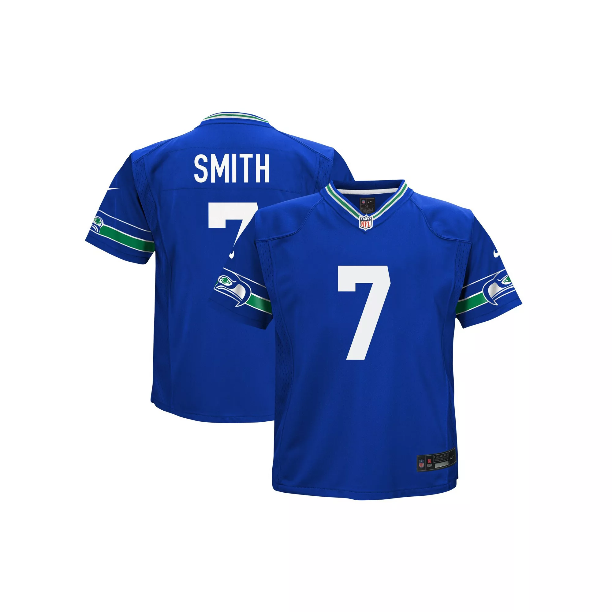 Preschool Nike Geno Smith Royal Seattle Seahawks Game Jersey