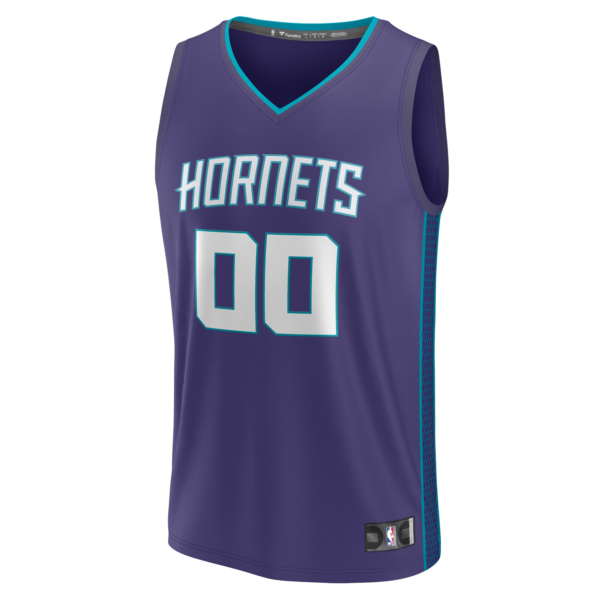 Charlotte Hornets Fanatics Youth Fast Break Replica Custom Jersey - Statement Edition - Purple