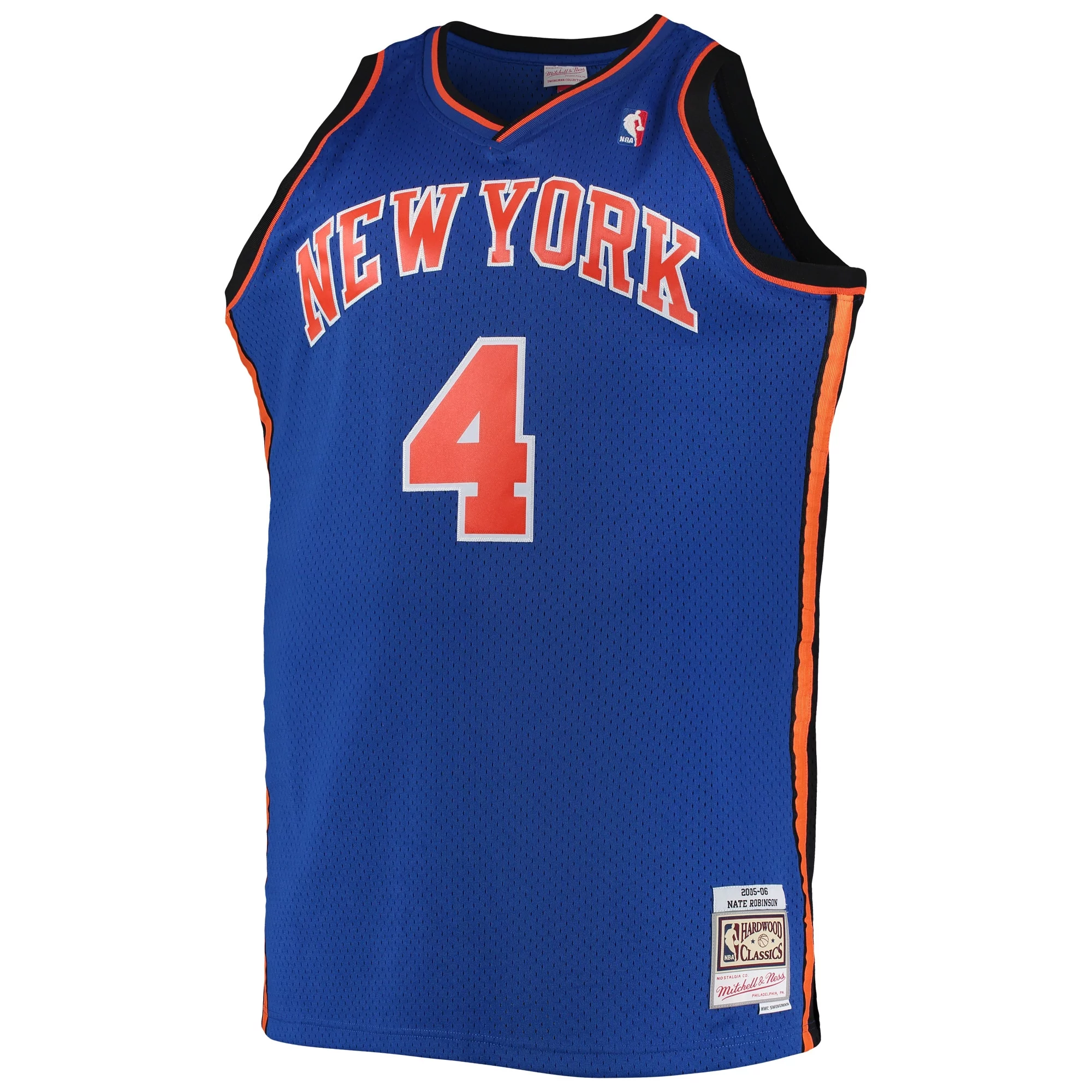Men's Mitchell & Ness Nate Robinson Blue New York Knicks 2005/06 Big & Tall Hardwood Classics Swingman Jersey