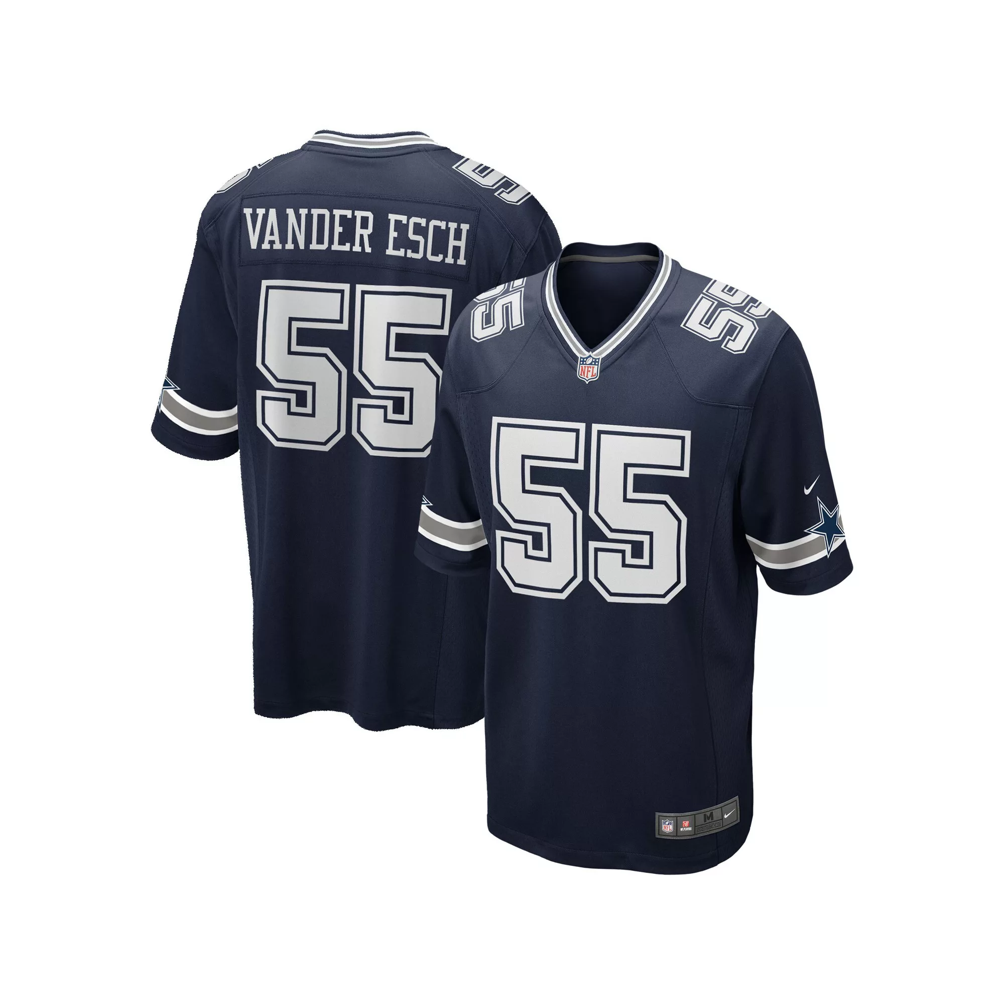 Men's Nike Leighton Vander Esch Navy Dallas Cowboys Team Game Jersey