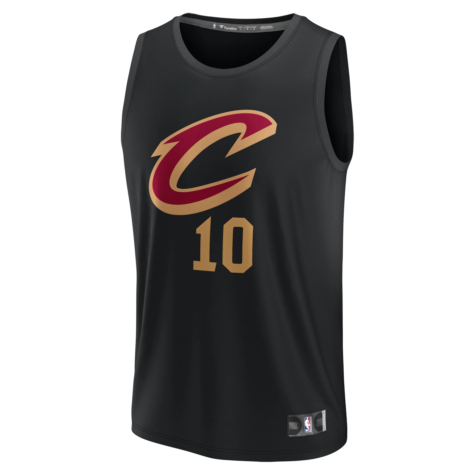 Men's Fanatics Darius Garland Black Cleveland Cavaliers Fast Break Replica Player Jersey - Statement Edition