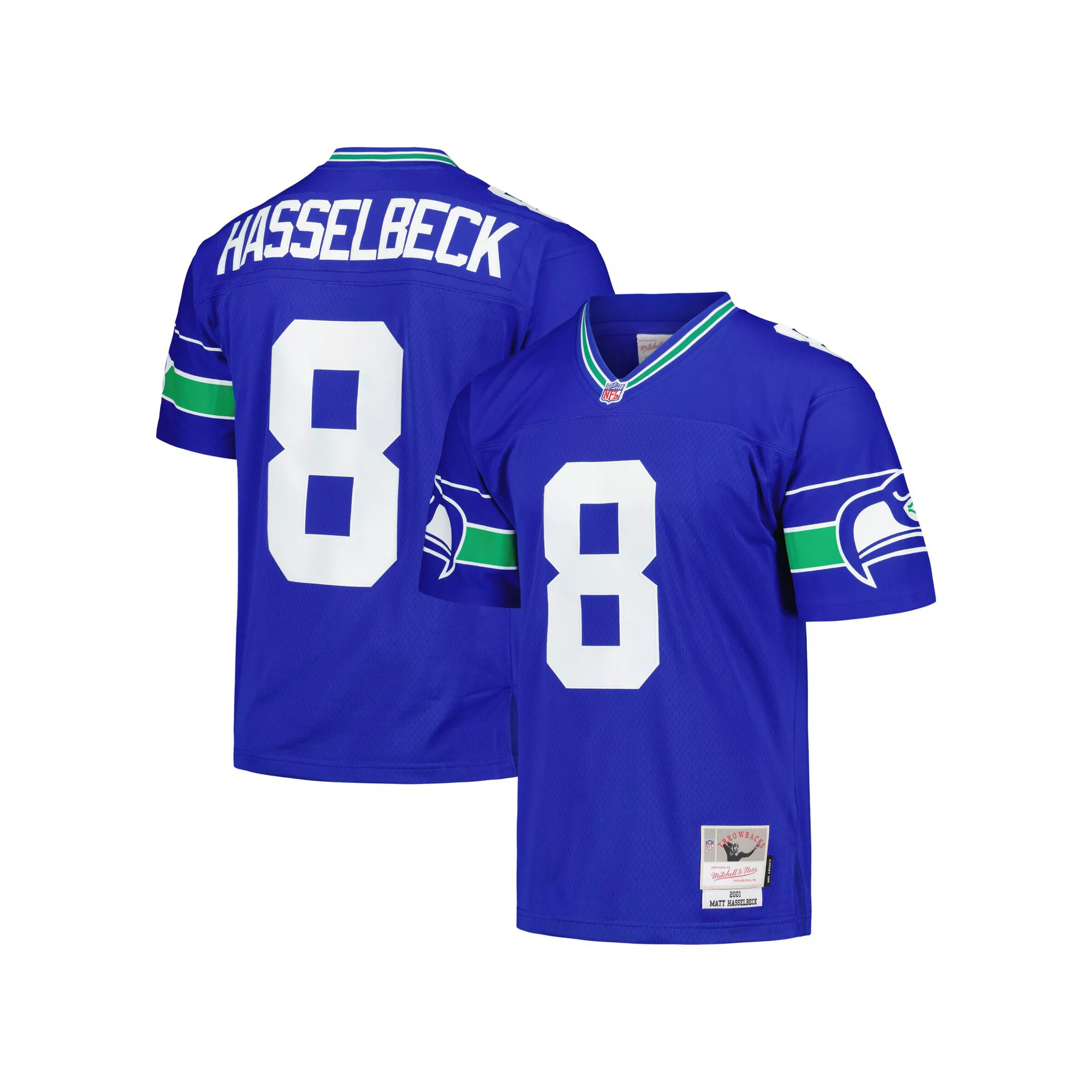 Men's Mitchell & Ness Matt Hasselbeck Royal Seattle Seahawks Legacy Replica Jersey