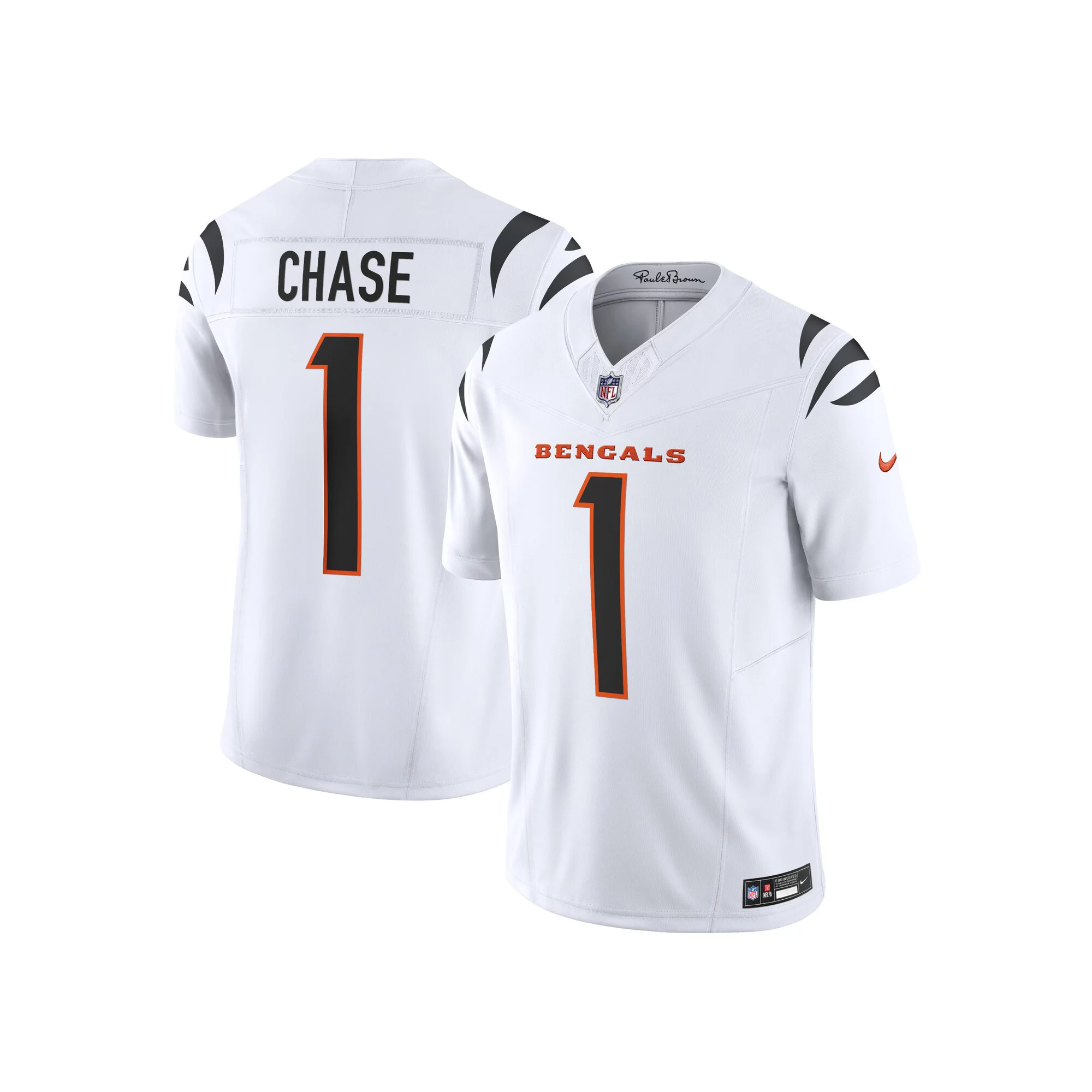 Men's Nike Ja'Marr Chase White Cincinnati Bengals Vapor F.U.S.E. Limited Jersey