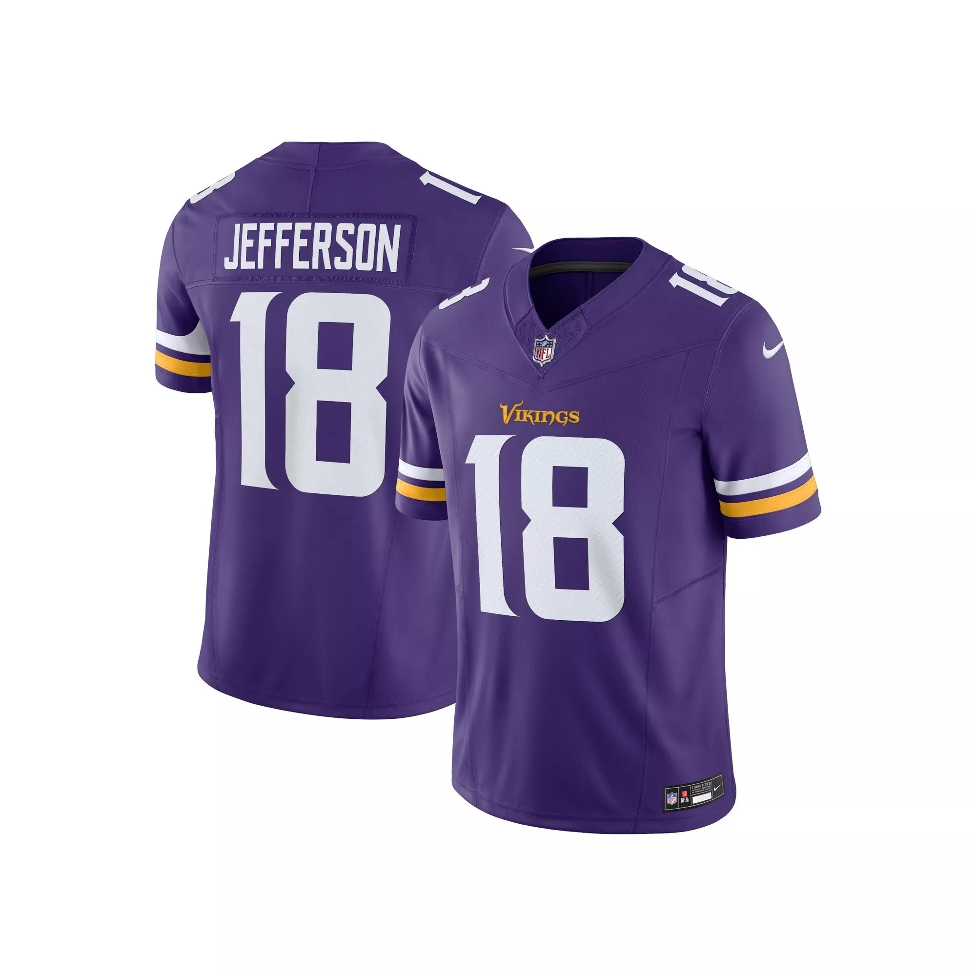 Men's Nike Justin Jefferson Purple Minnesota Vikings Vapor F.U.S.E. Limited Jersey