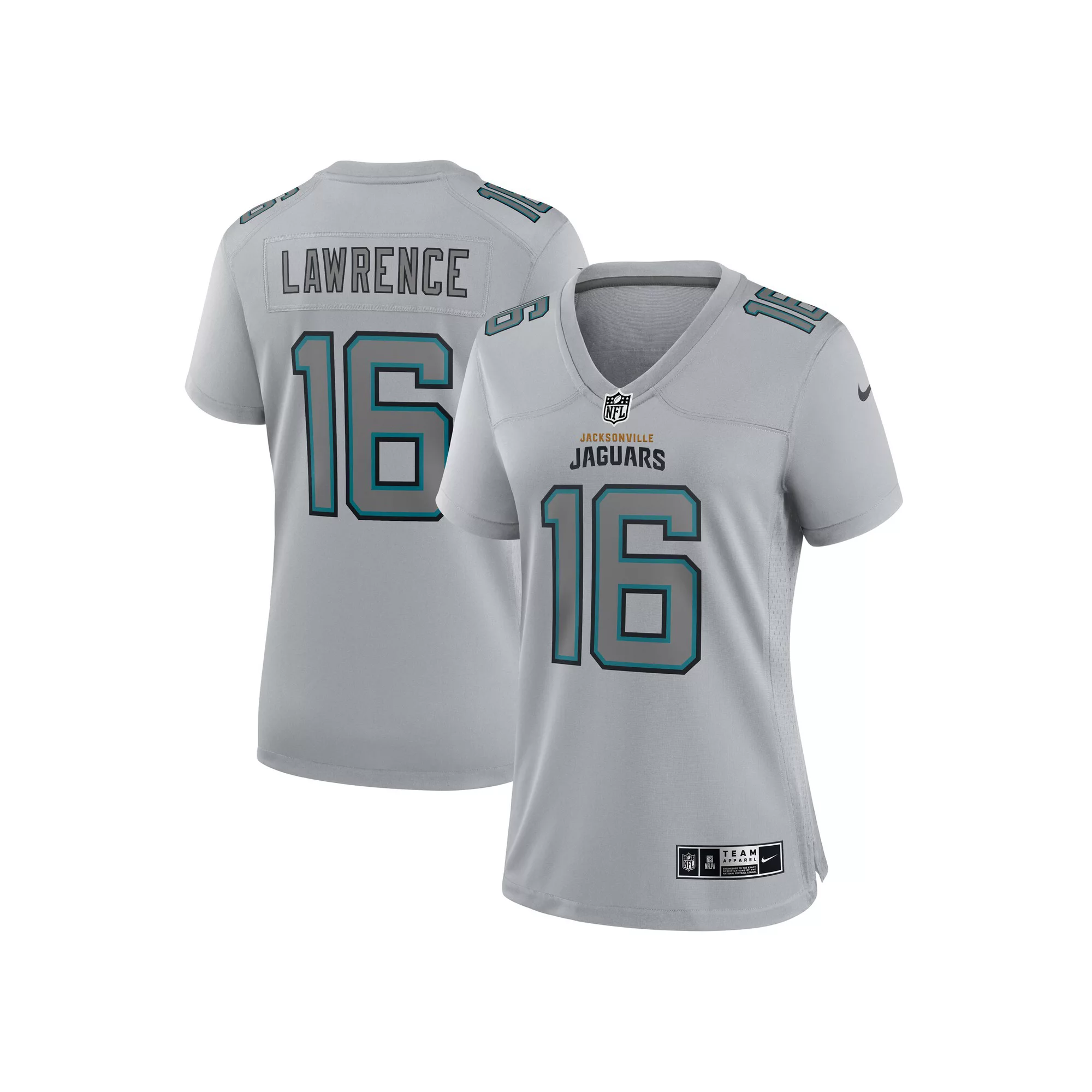 Women's Nike Trevor Lawrence Gray Jacksonville Jaguars Atmosphere Fashion Game Jersey