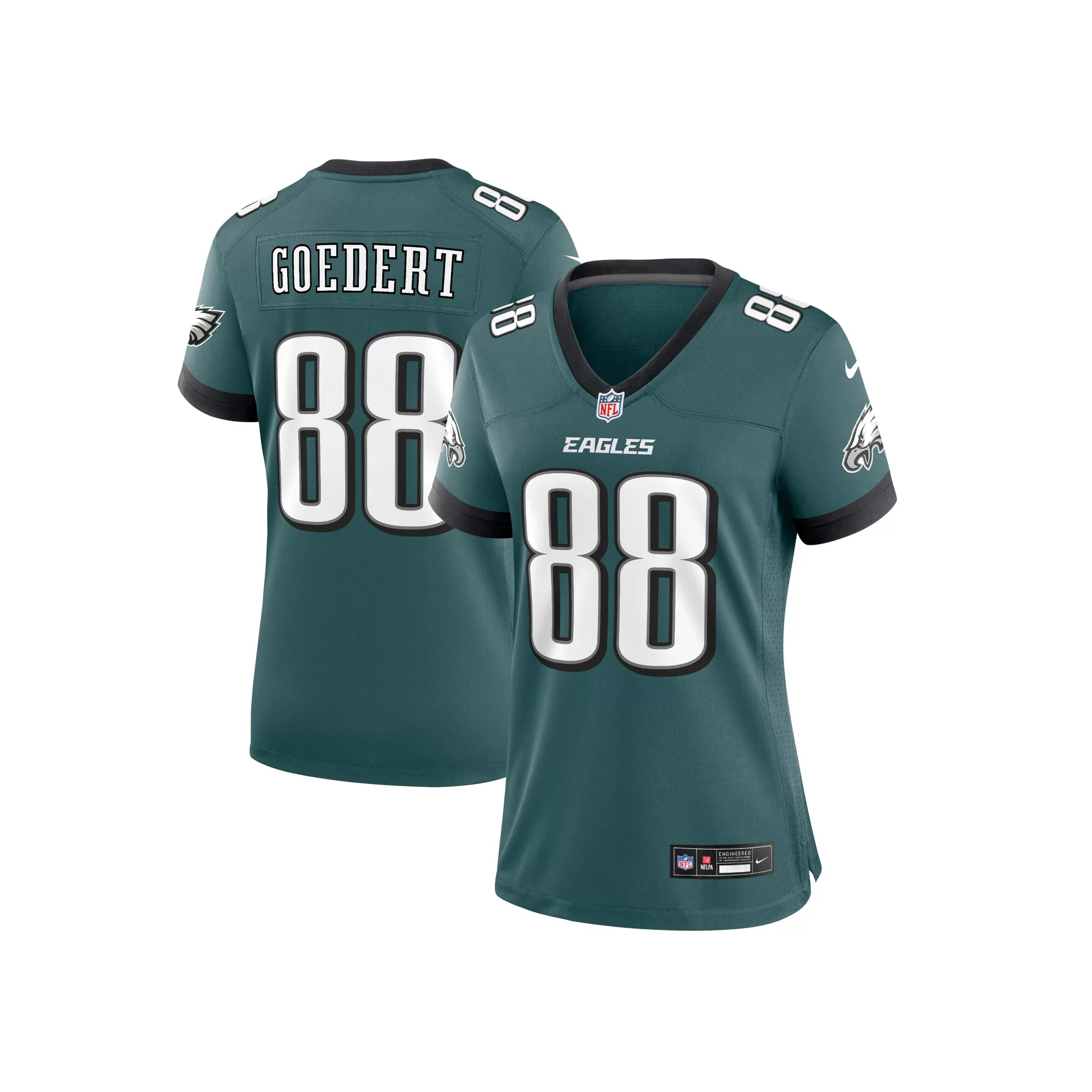 Women's Nike Dallas Goedert Midnight Green Philadelphia Eagles Team Game Jersey