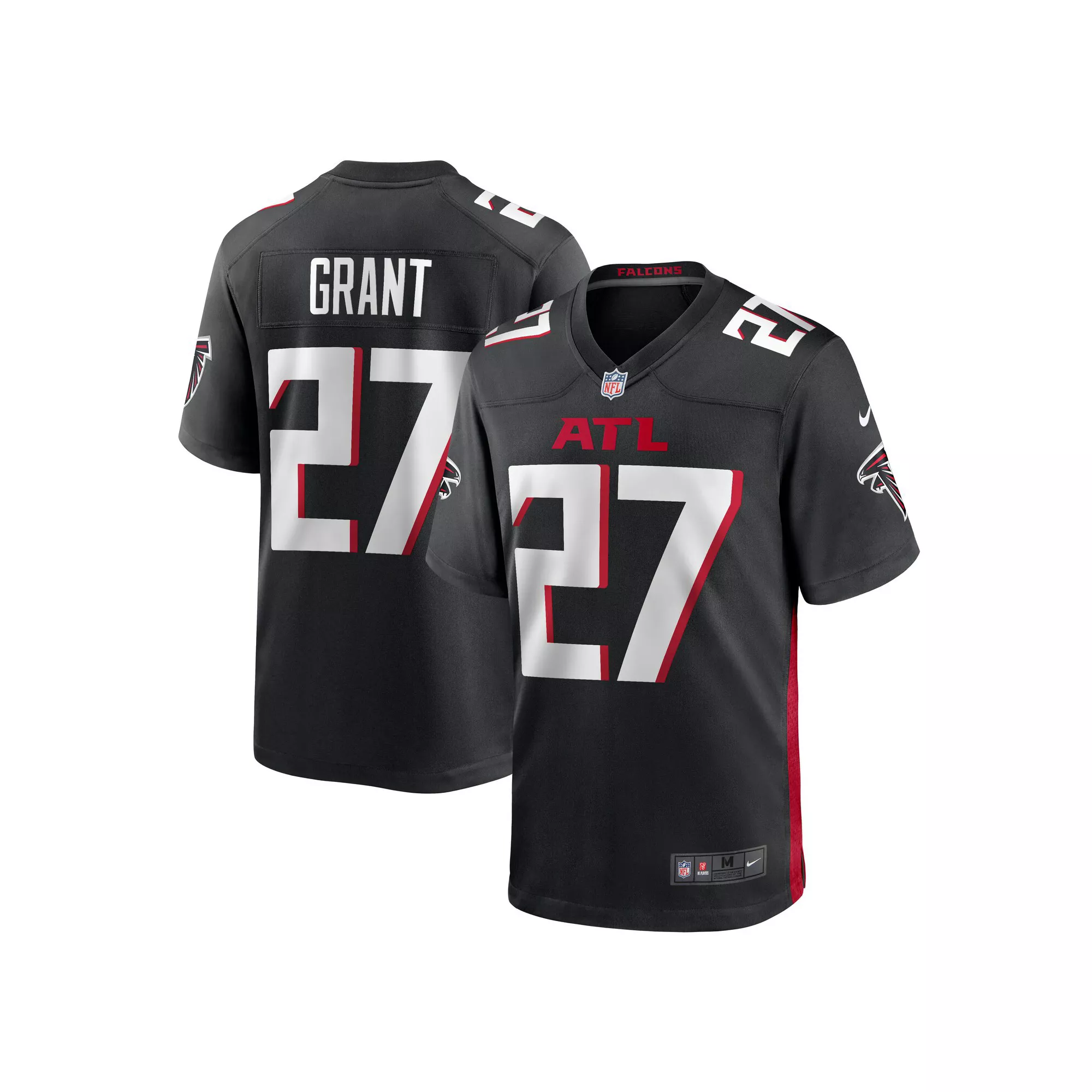 Men's Nike Richie Grant Black Atlanta Falcons Game Jersey