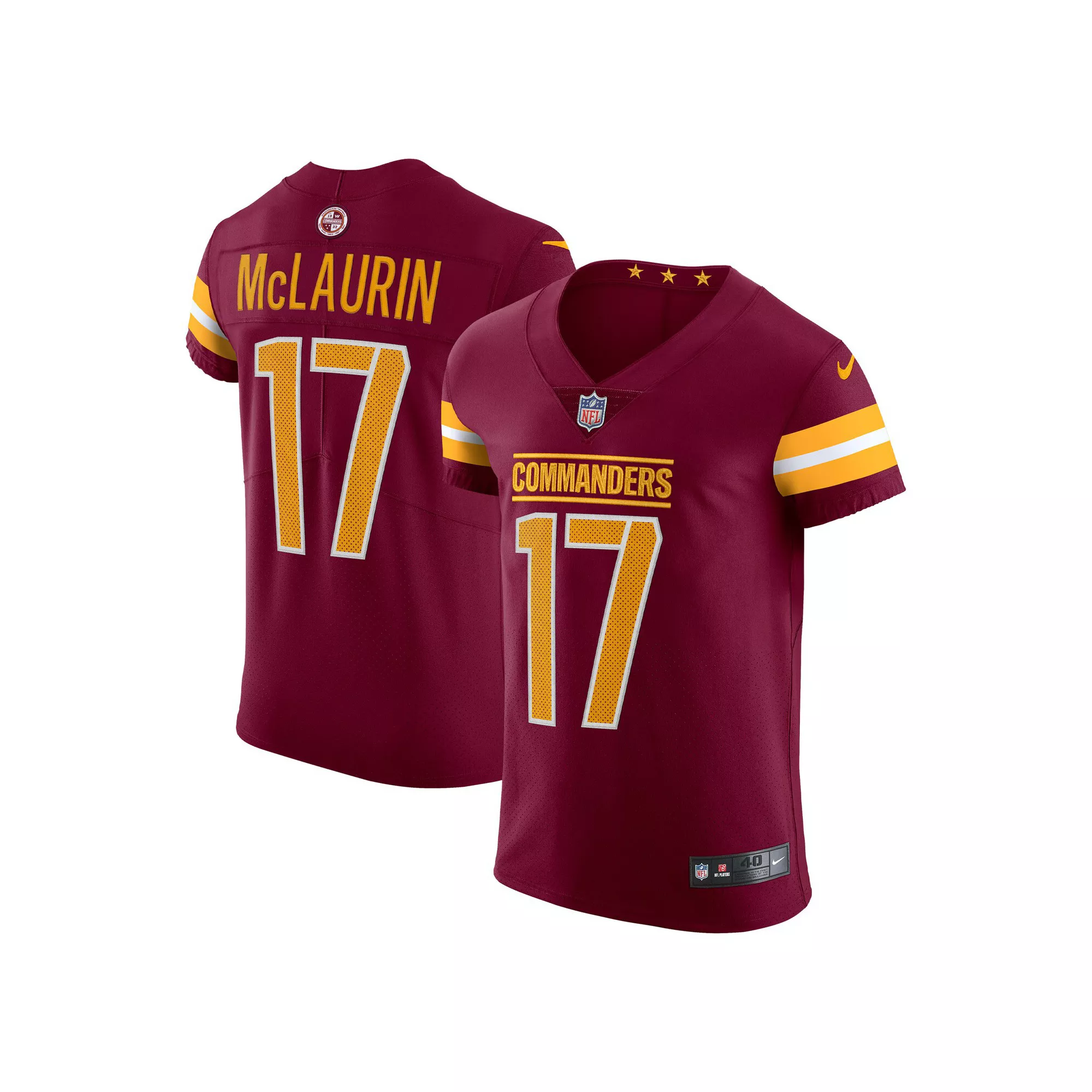 Men's Nike Terry McLaurin Burgundy Washington Commanders Vapor Elite Jersey