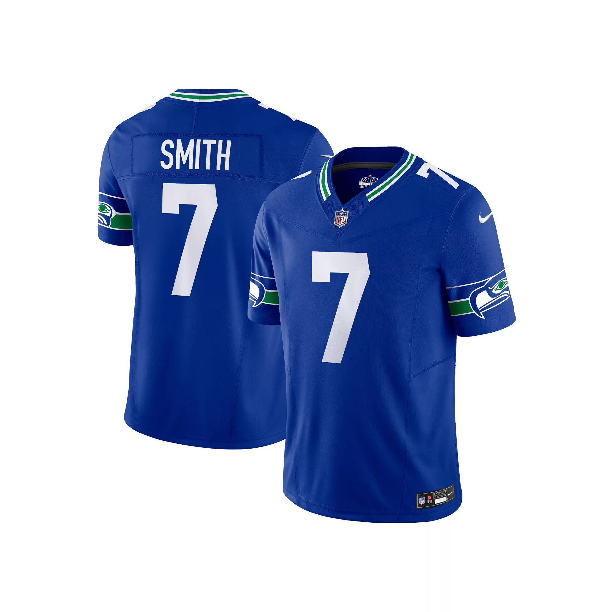 Men's Nike Geno Smith Royal Seattle Seahawks Alternate Vapor F.U.S.E. Limited Jersey