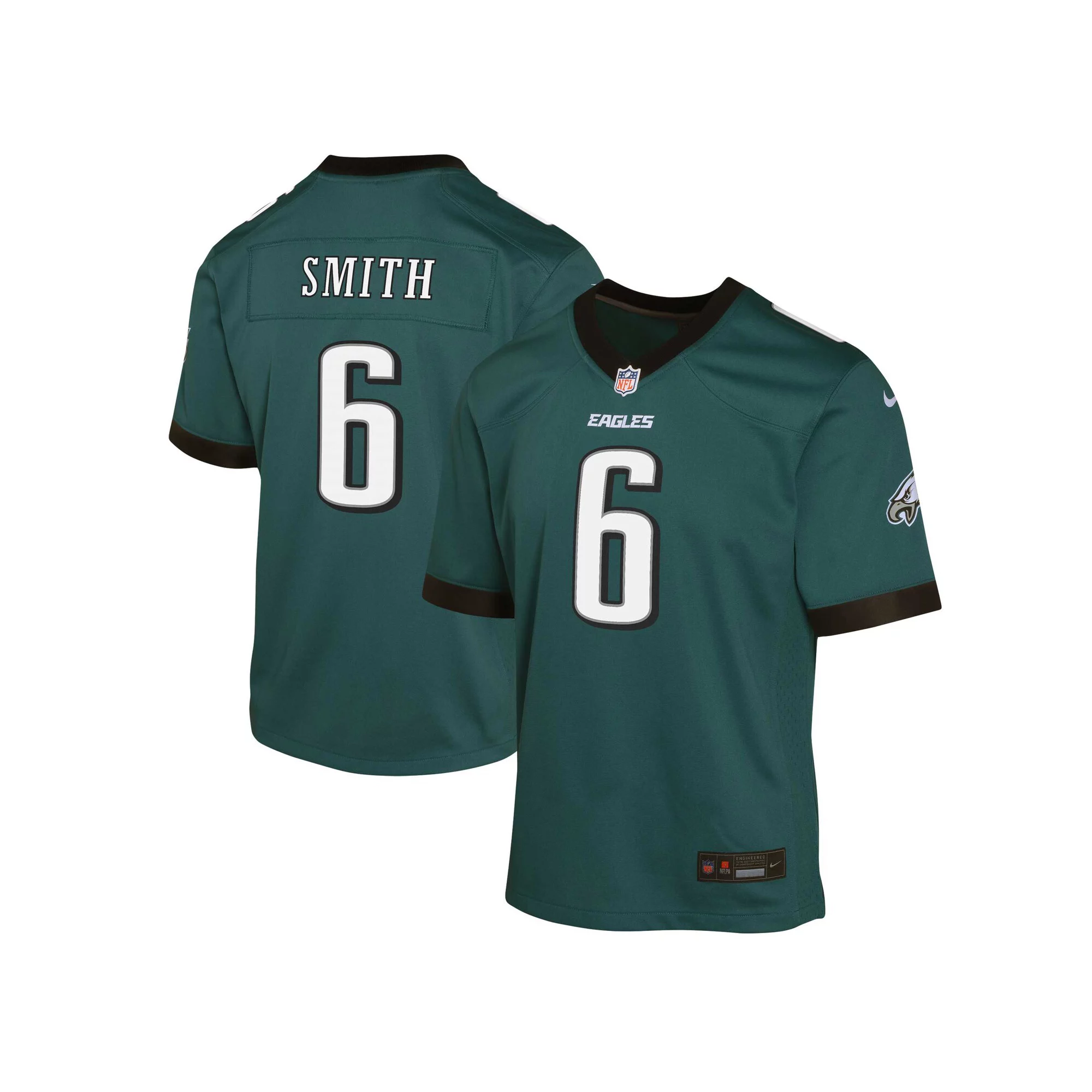 Youth Nike DeVonta Smith Midnight Green Philadelphia Eagles Game Jersey
