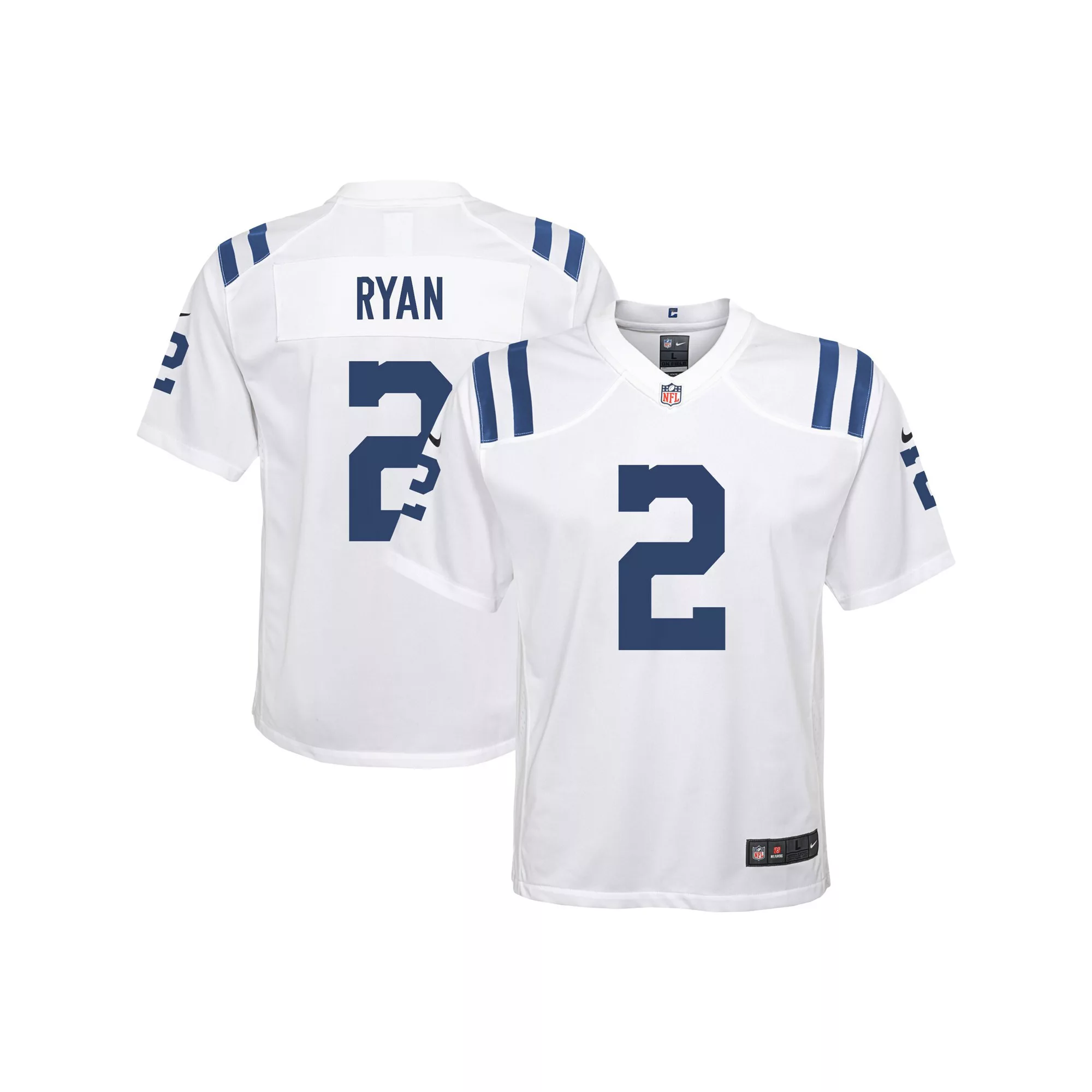 Youth Nike Matt Ryan White Indianapolis Colts Away Game Jersey