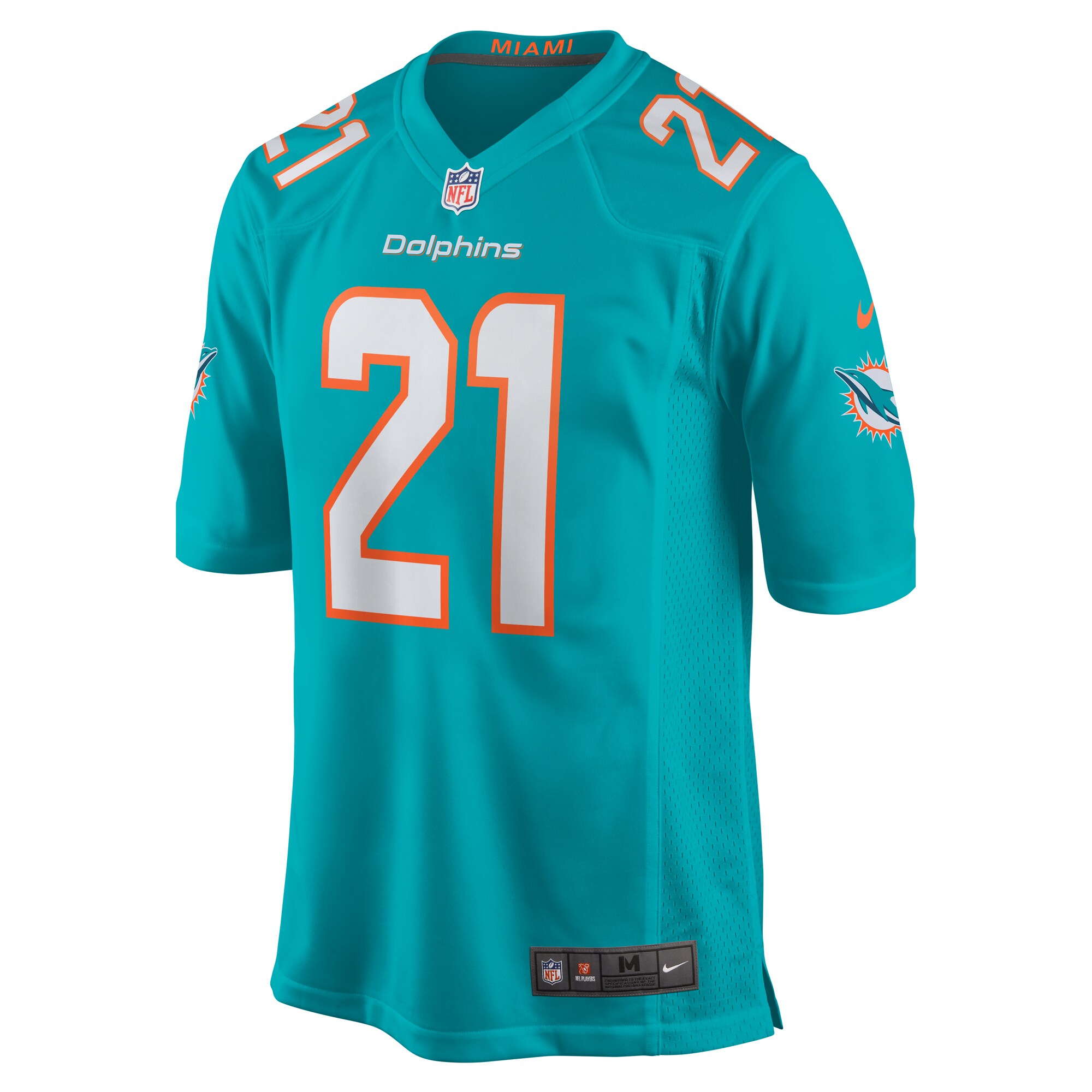 DeShon Elliott Miami Dolphins Nike Game Player Jersey - Aqua