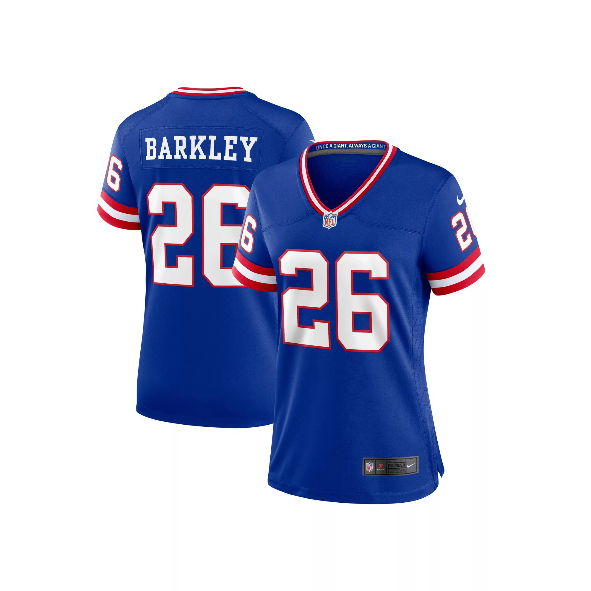 Women's Nike Saquon Barkley Royal New York Giants Classic Player Game Jersey