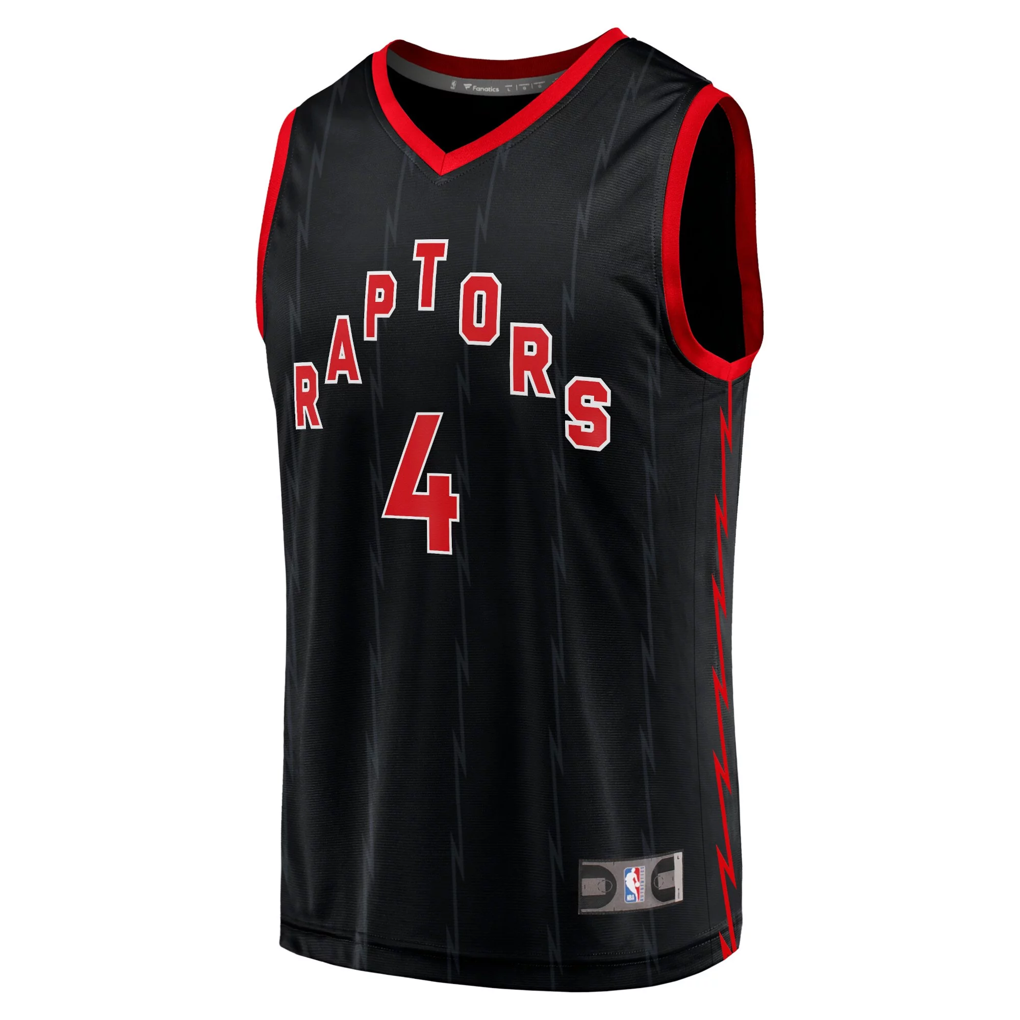 Men's Fanatics Scottie Barnes Black Toronto Raptors Fast Break Replica Player Jersey - Statement Edition