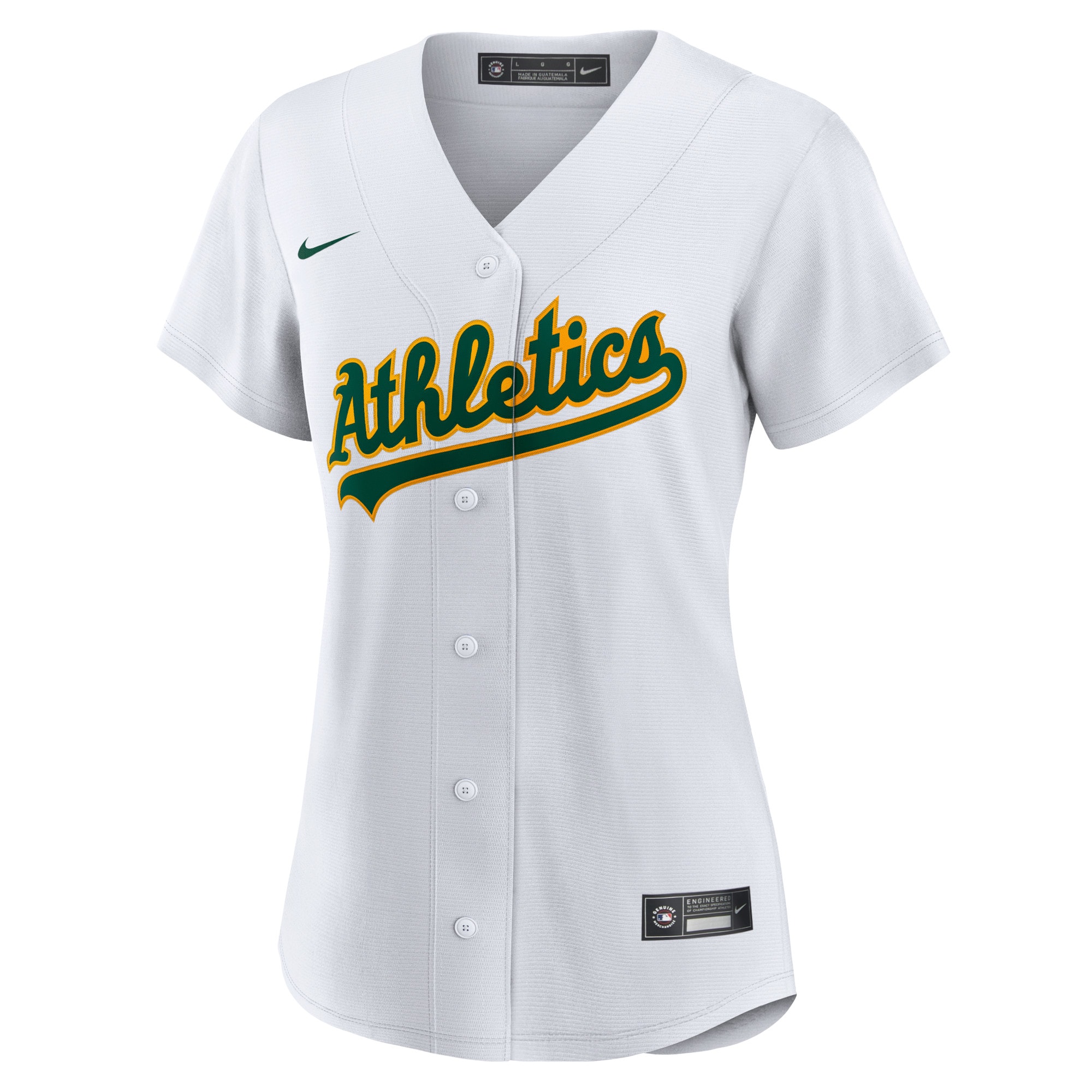Women's Nike White Oakland Athletics Home Blank Replica Jersey