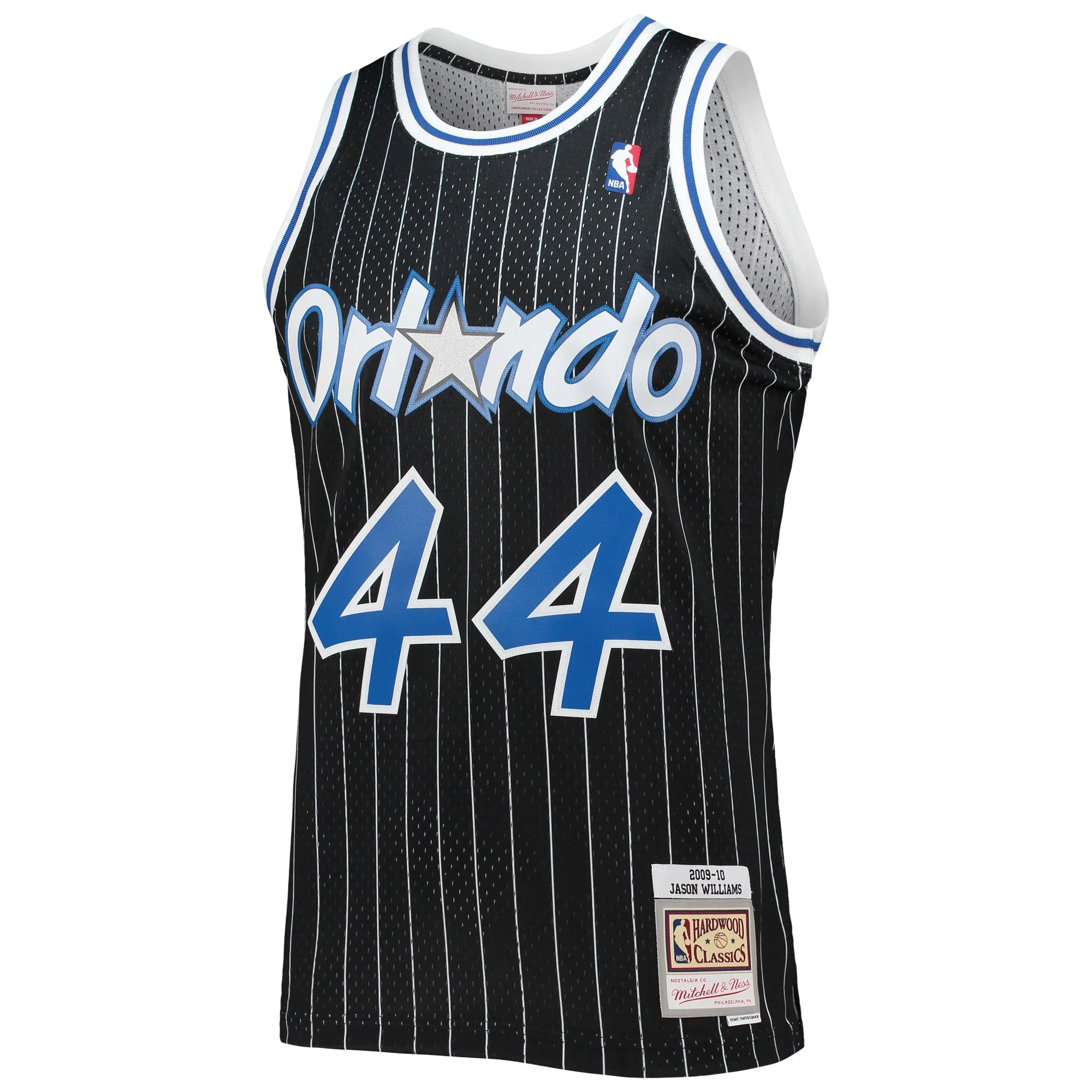 Men's Mitchell & Ness Jason Williams Black Orlando Magic 2001/02 Hardwood Classics Swingman Jersey