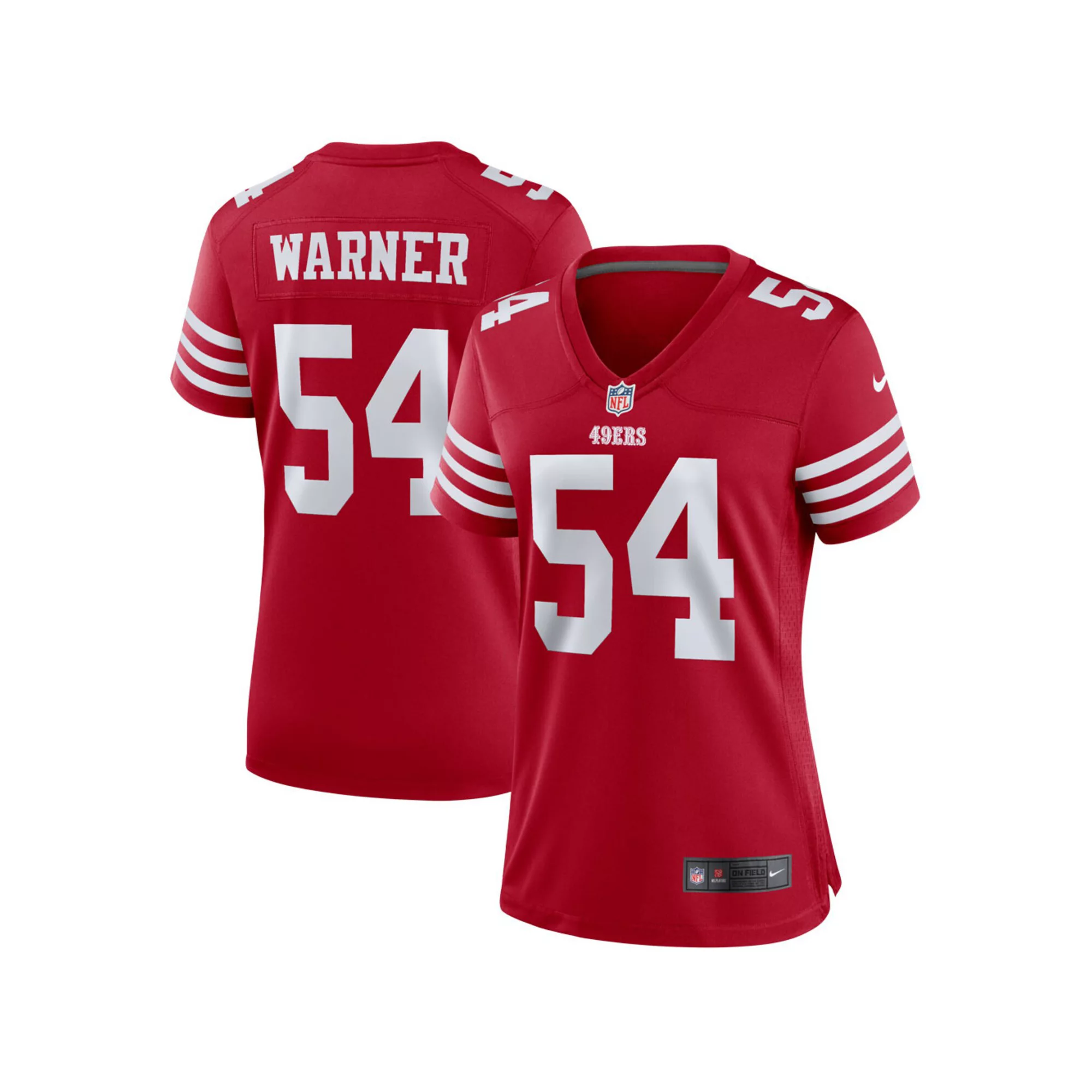 Women's Nike Fred Warner Scarlet San Francisco 49ers Player Jersey