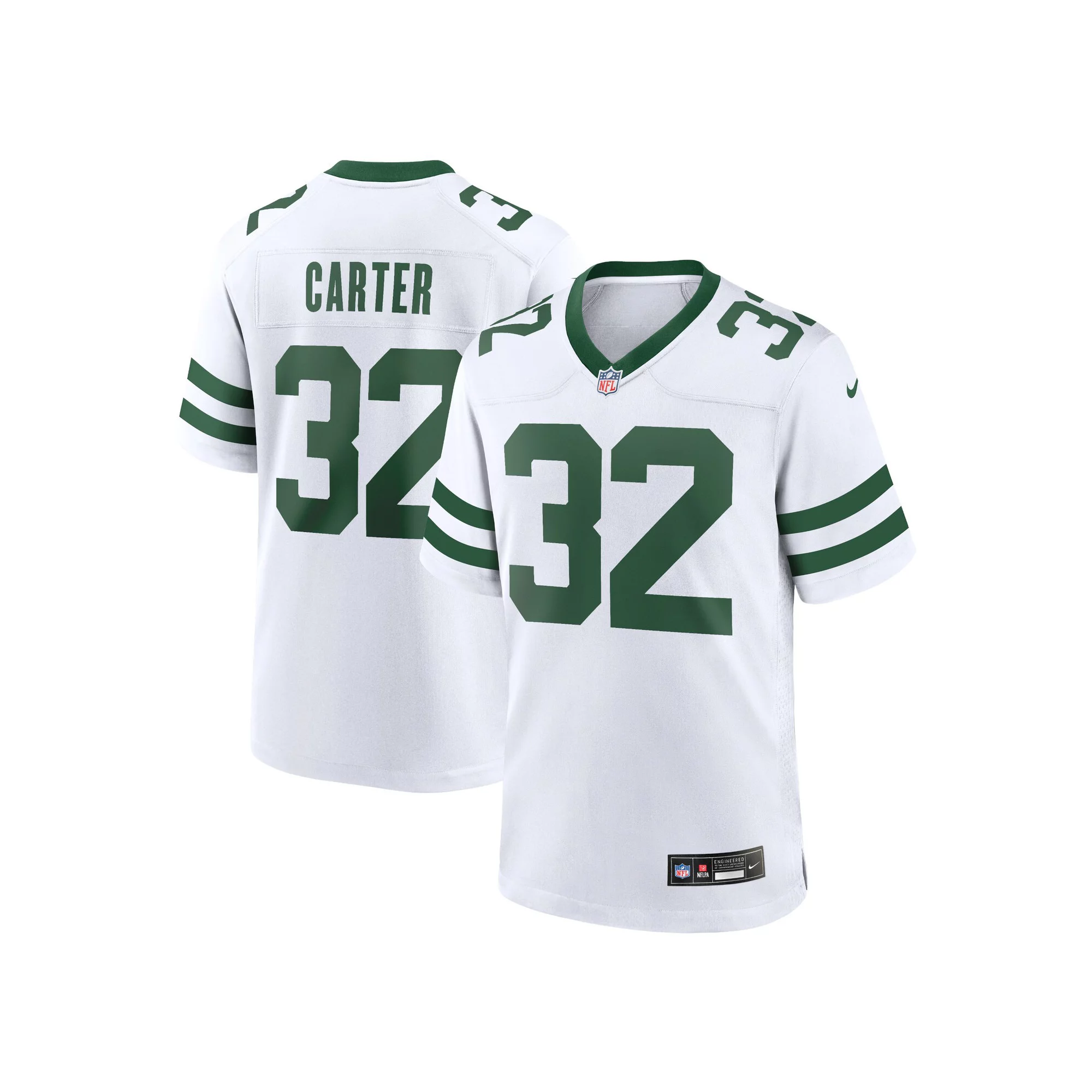Men's Nike Michael Carter White New York Jets Legacy Player Game Jersey