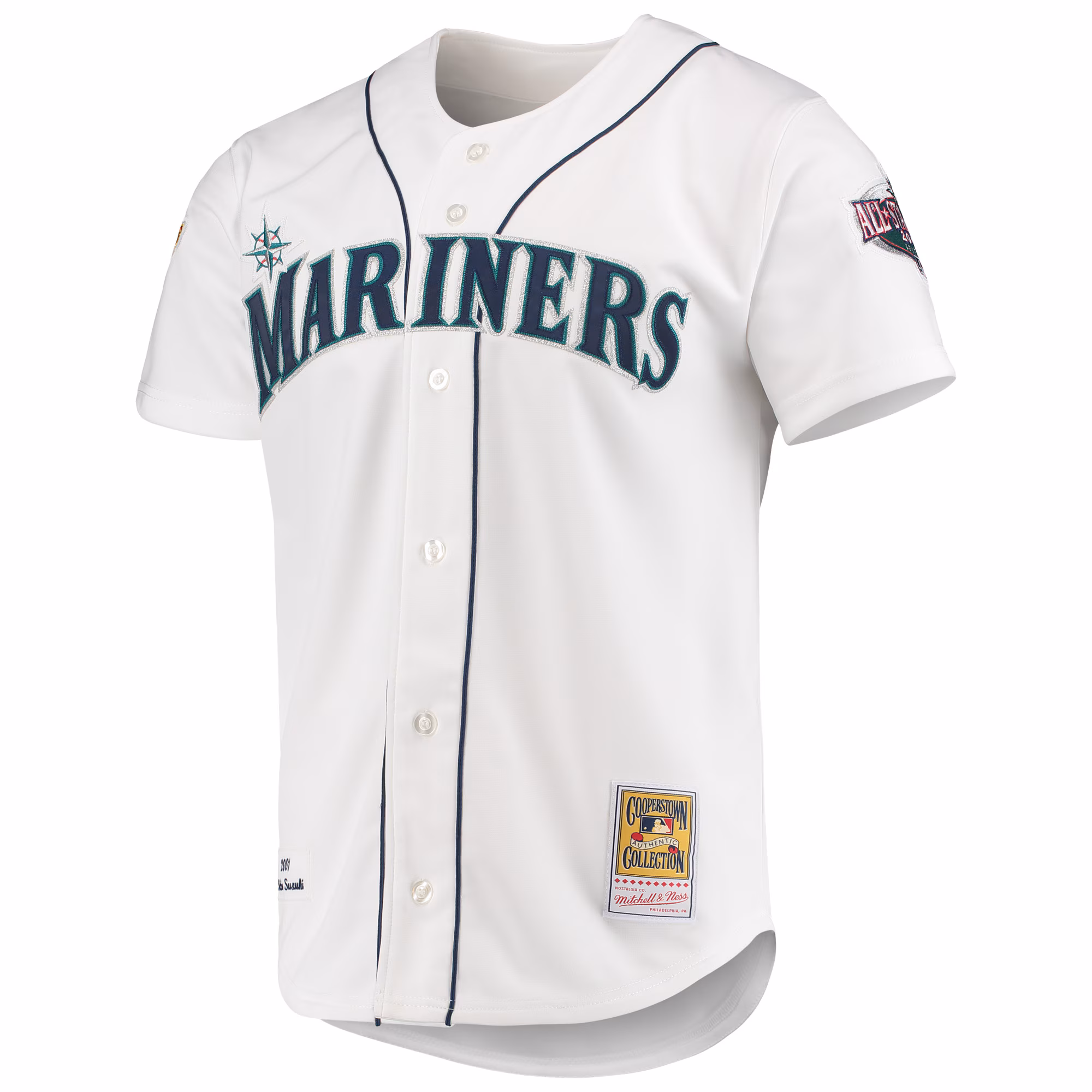 Ichiro Suzuki Seattle Mariners Mitchell & Ness 2001 MLB All-Star Game Cooperstown Collection Authentic Jersey - White