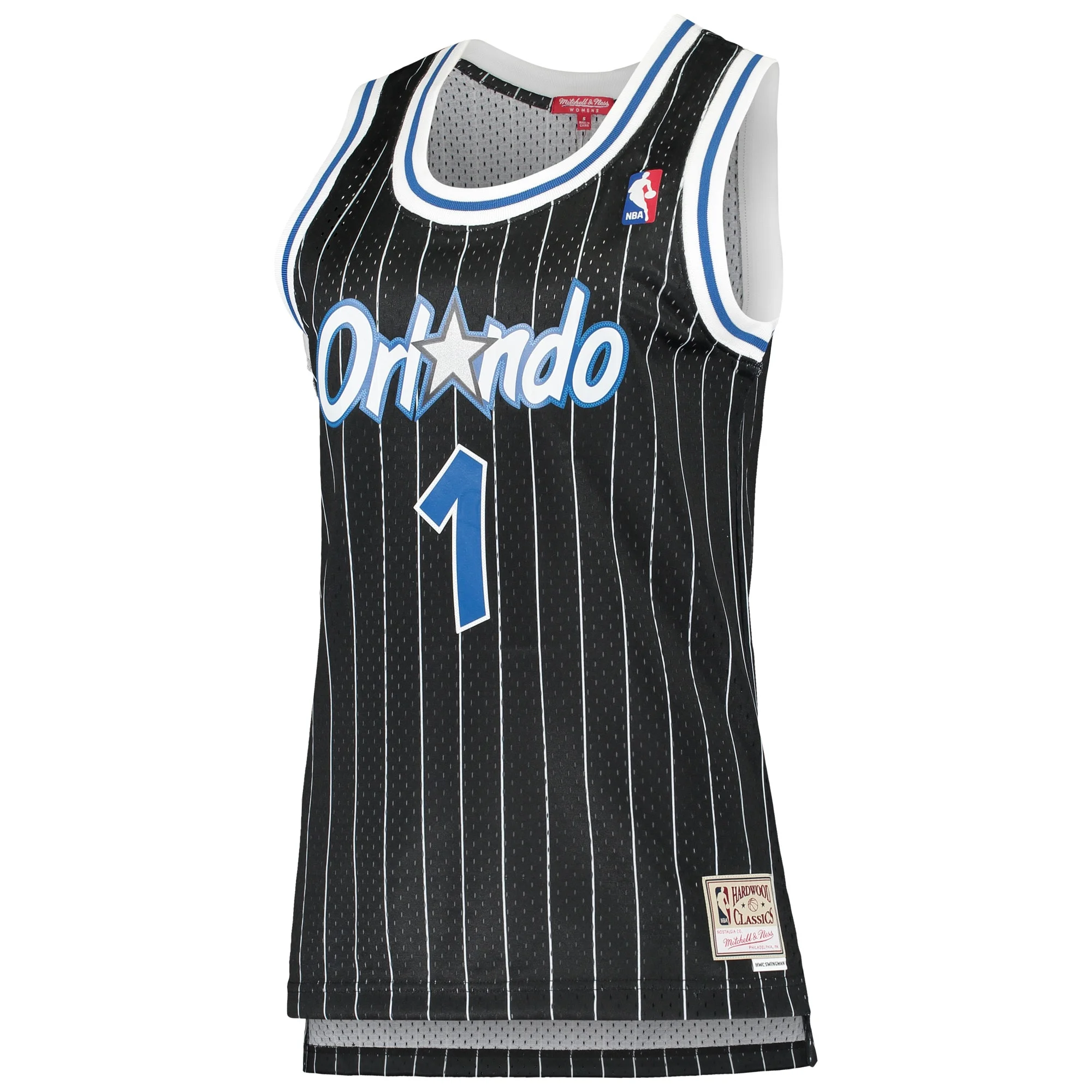 Women's Mitchell & Ness Penny Hardaway Black Orlando Magic 1994/95 Hardwood Classics Swingman Jersey