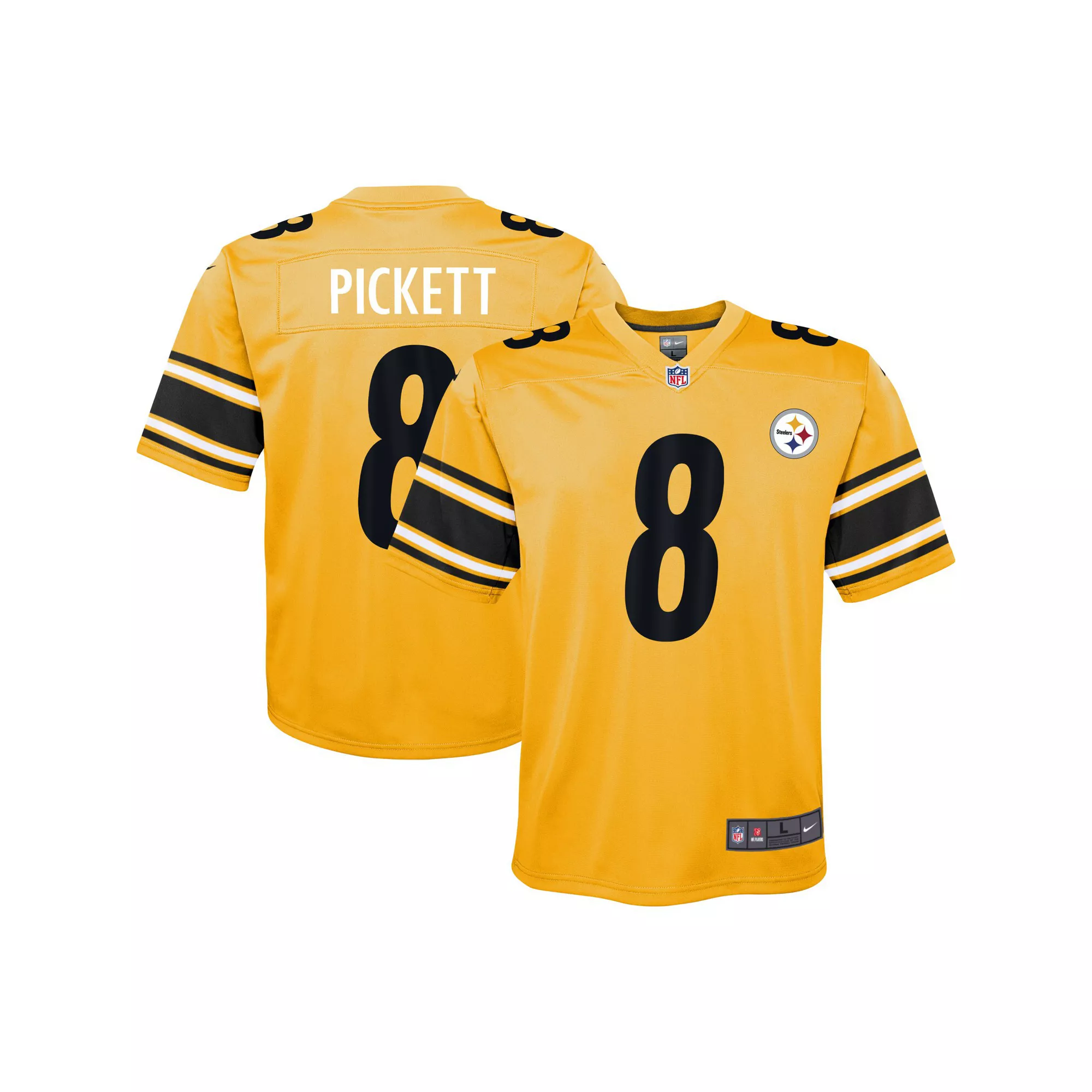 Youth Nike Kenny Pickett Gold Pittsburgh Steelers Inverted Game Jersey