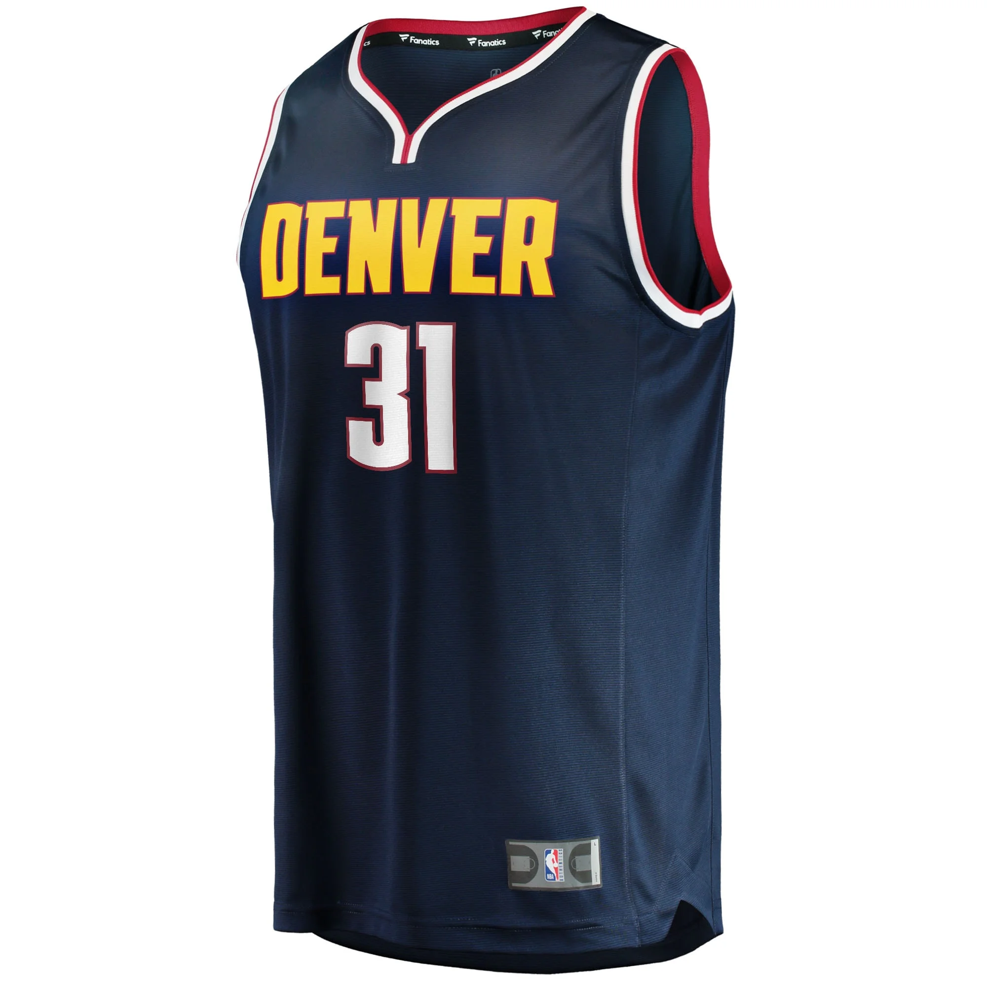 Men's Fanatics Vlatko Cancar Navy Denver Nuggets 2021/22 Fast Break Replica Jersey - Icon Edition