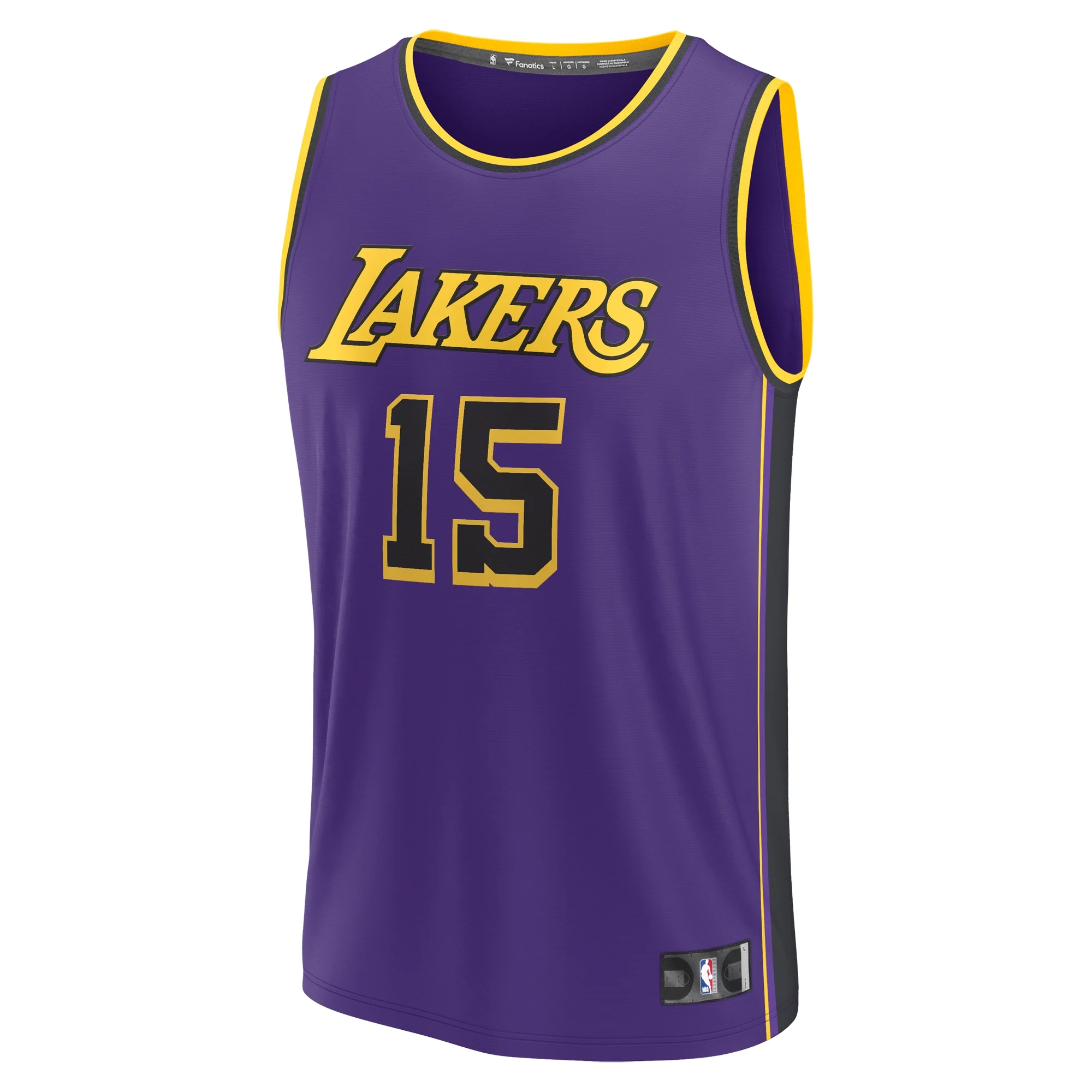 Youth Fanatics Austin Reaves Purple Los Angeles Lakers Fast Break Replica Player Jersey - Statement Edition