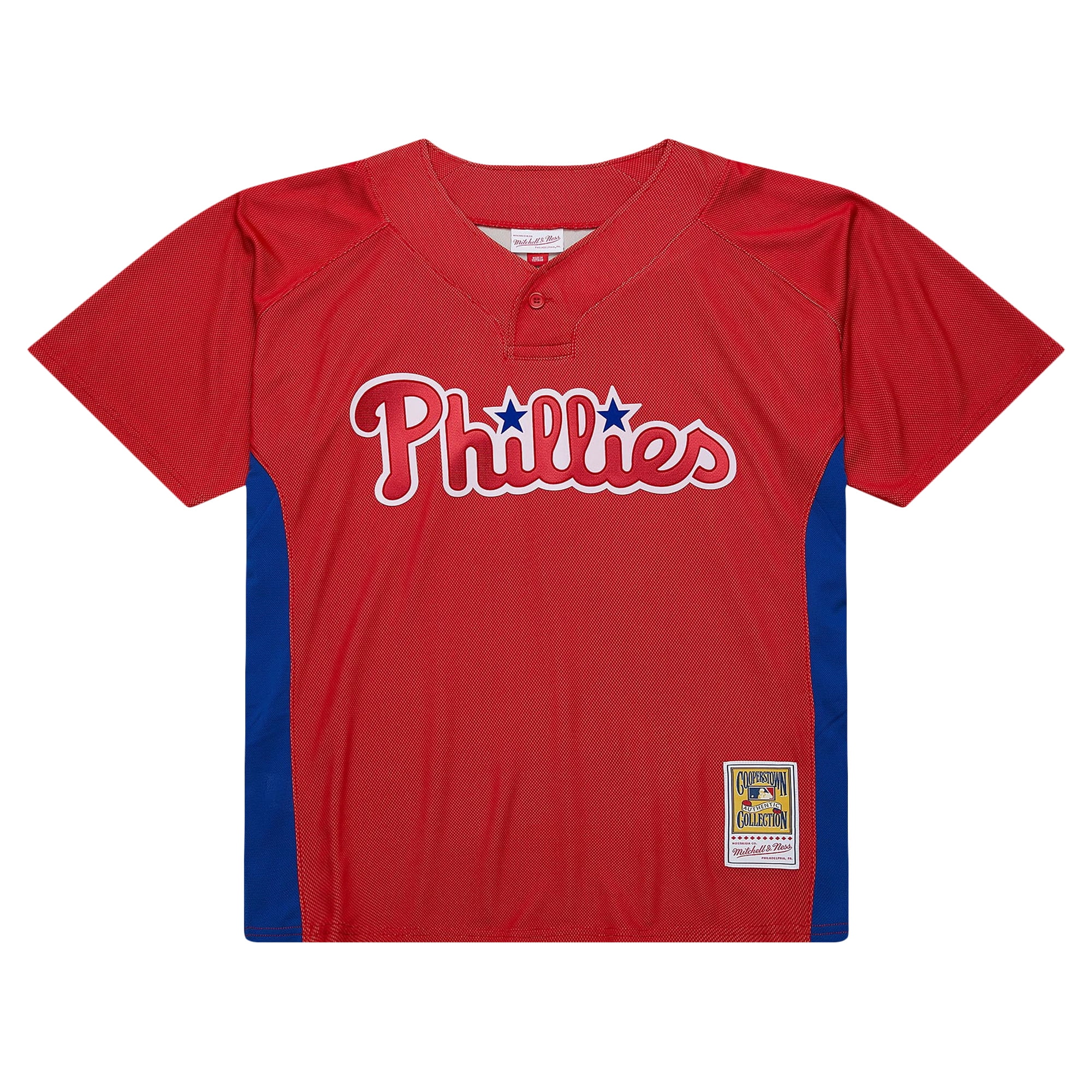 Men's Mitchell & Ness Roy Halladay Red Philadelphia Phillies Cooperstown Collection 2010 Batting Practice Jersey